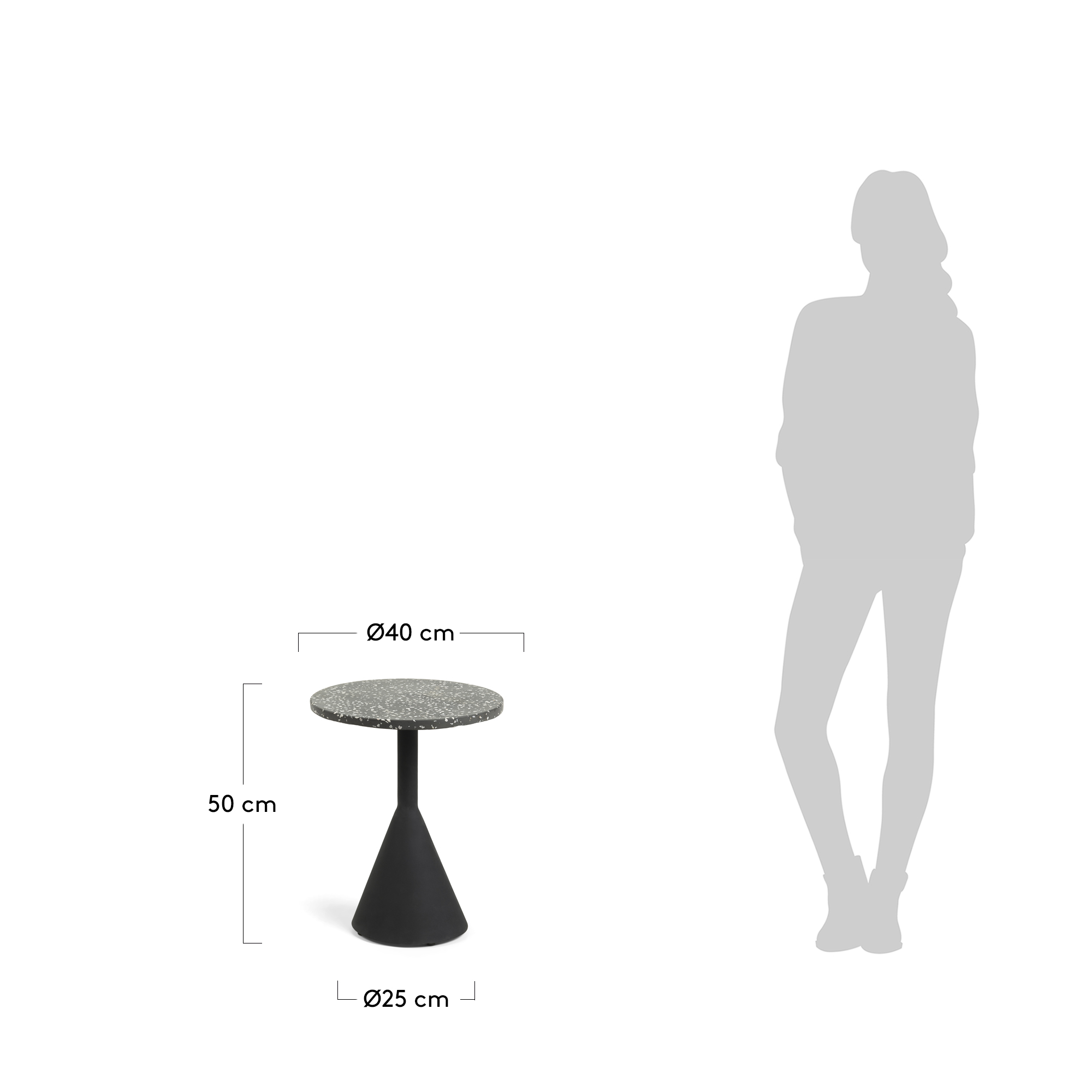 KAVE HOME Table d'appoint DELANO