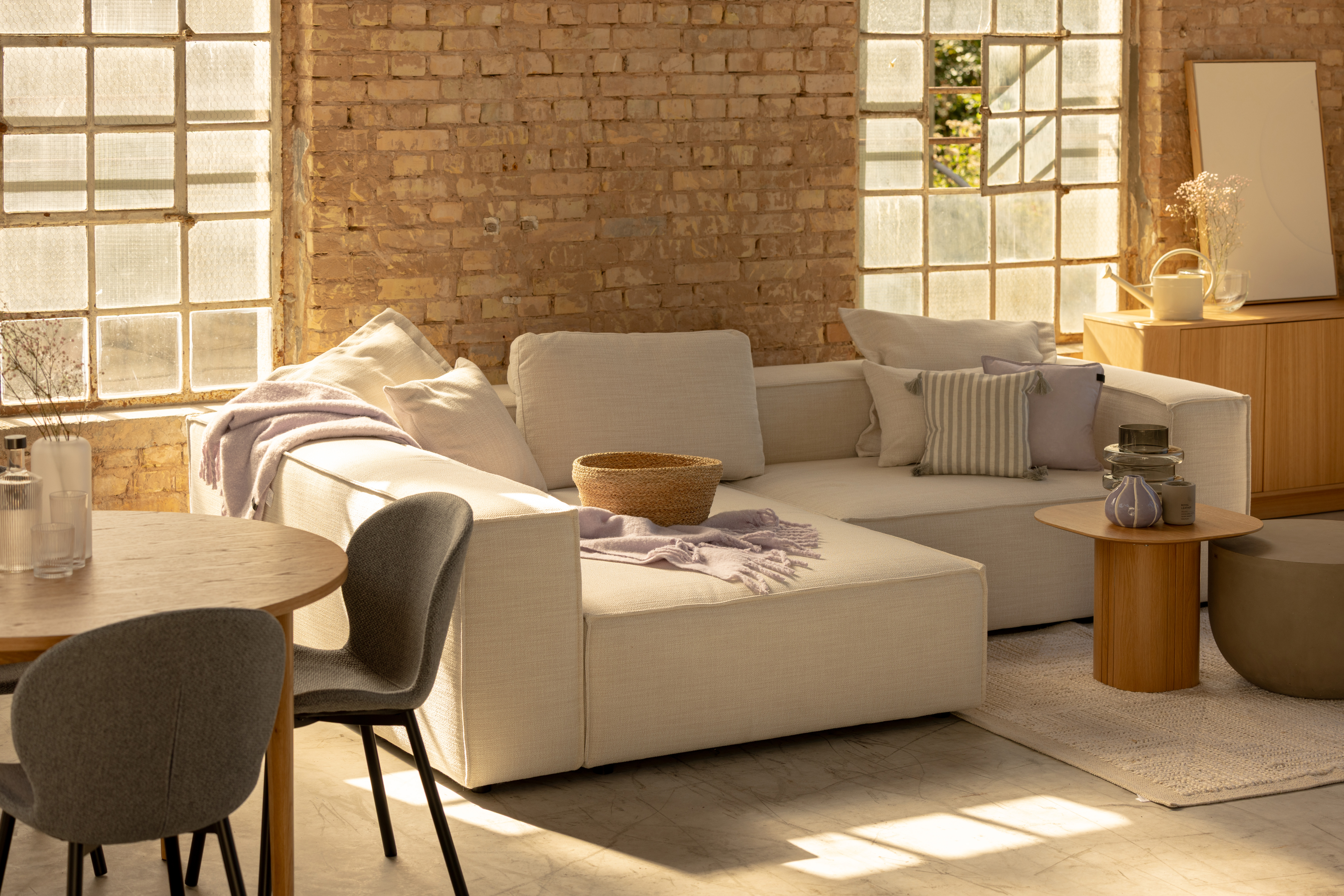 FAEE Sofa FREJA in woven fabric