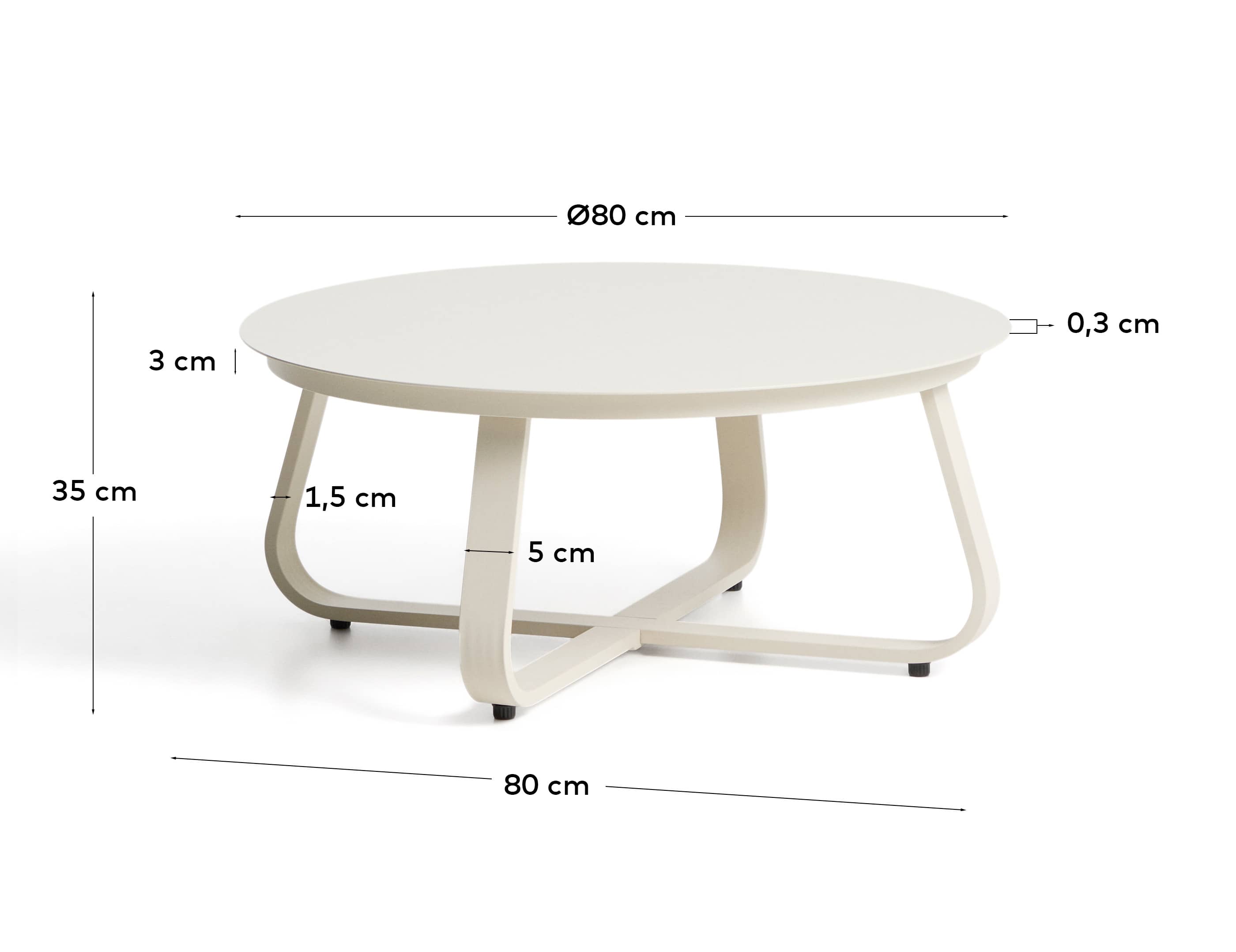 KAVE HOME Couchtisch Outdoor TAMARIS