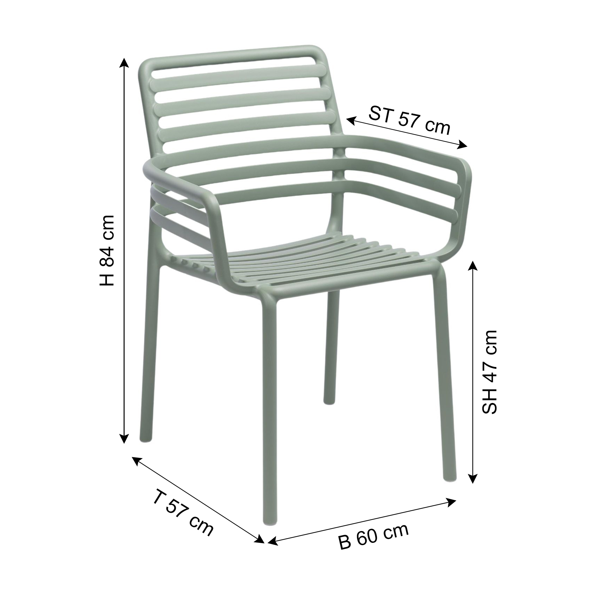 NARDI Gartenstuhl DOGA ARMCHAIR