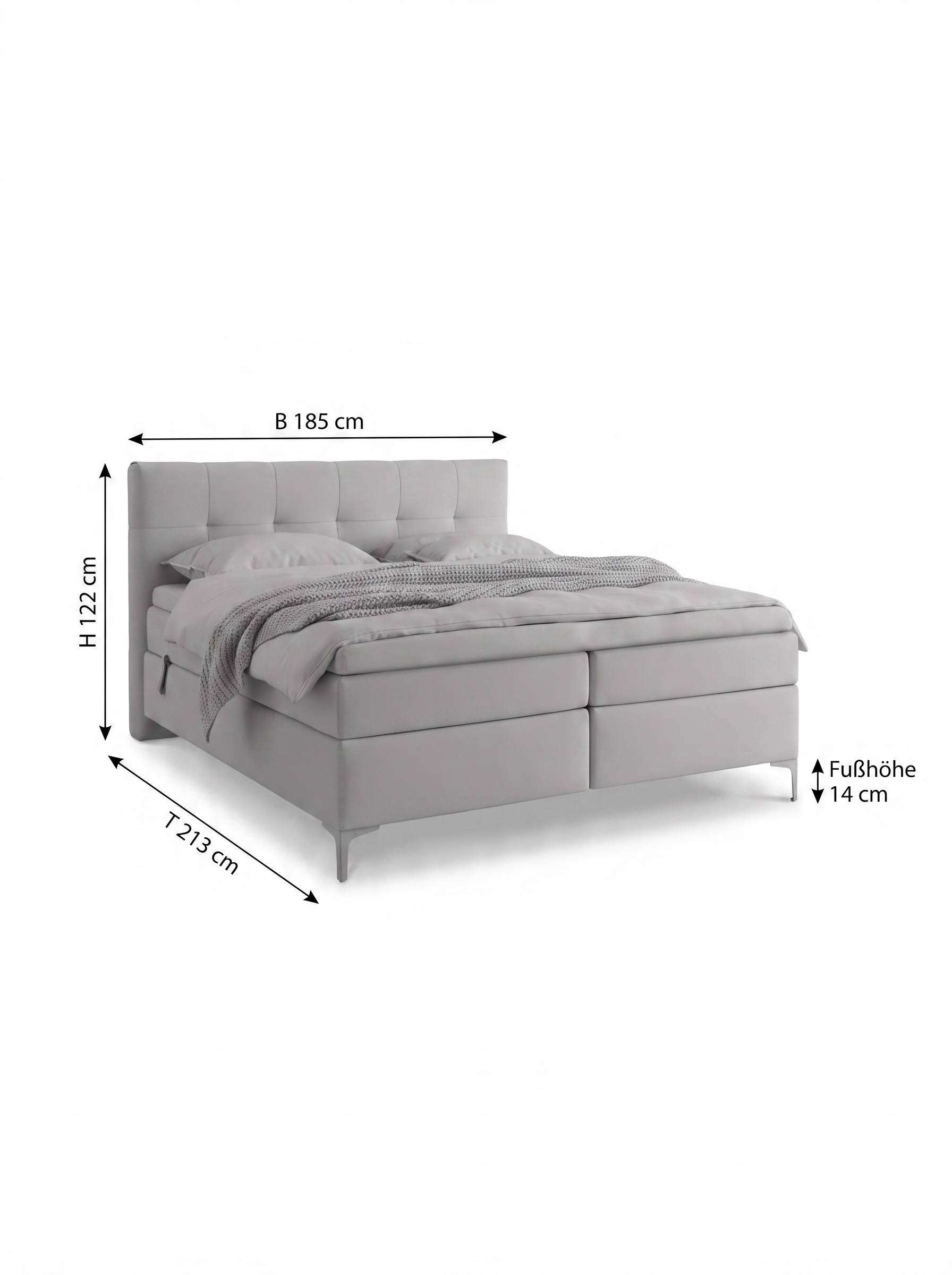 LÜCK Boxspringbett BLOCK