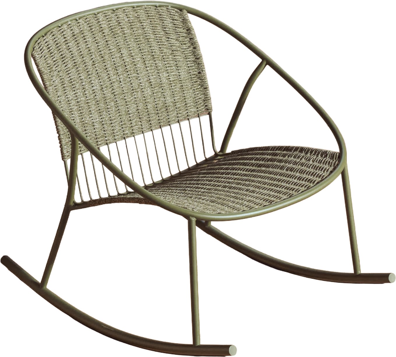 KAVE HOME Schaukelstuhl Outdoor ATRANI