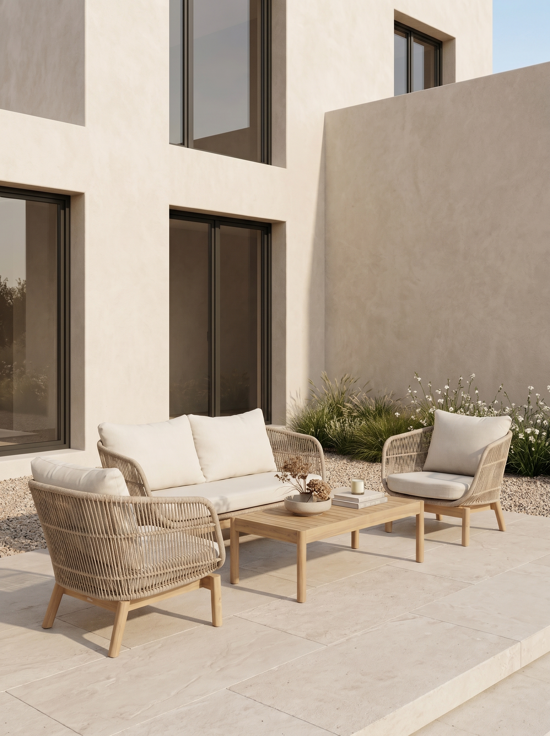 Faee Menorca Gartenlounge Beige