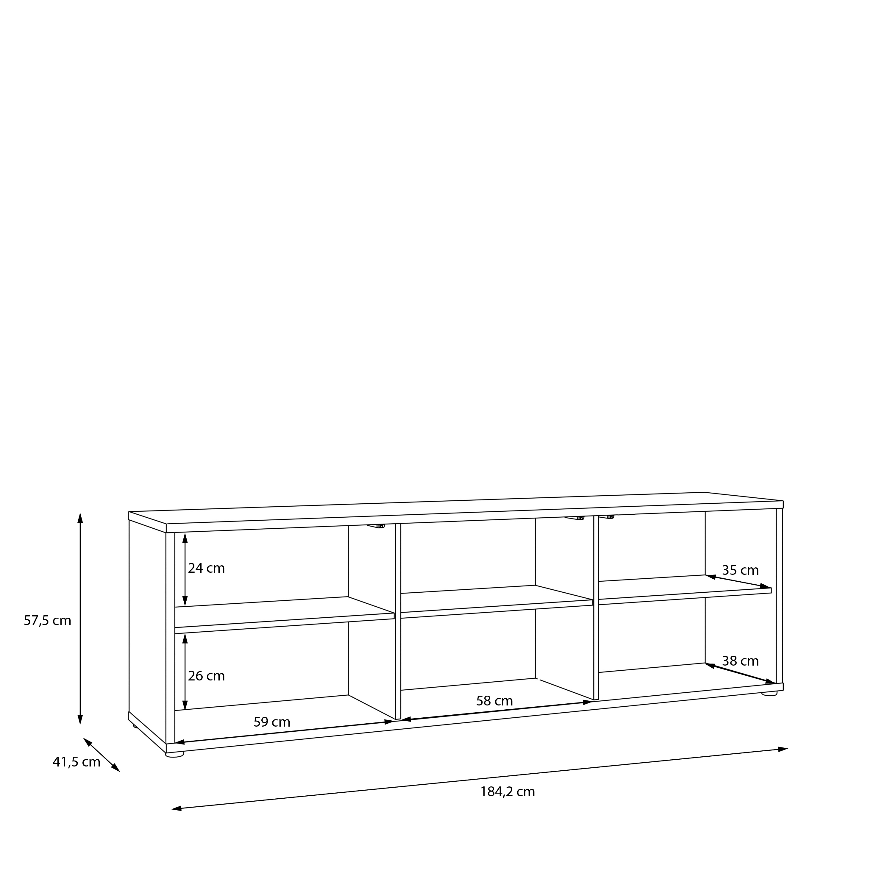 Forte TV cabinet ALICE SPRINGS