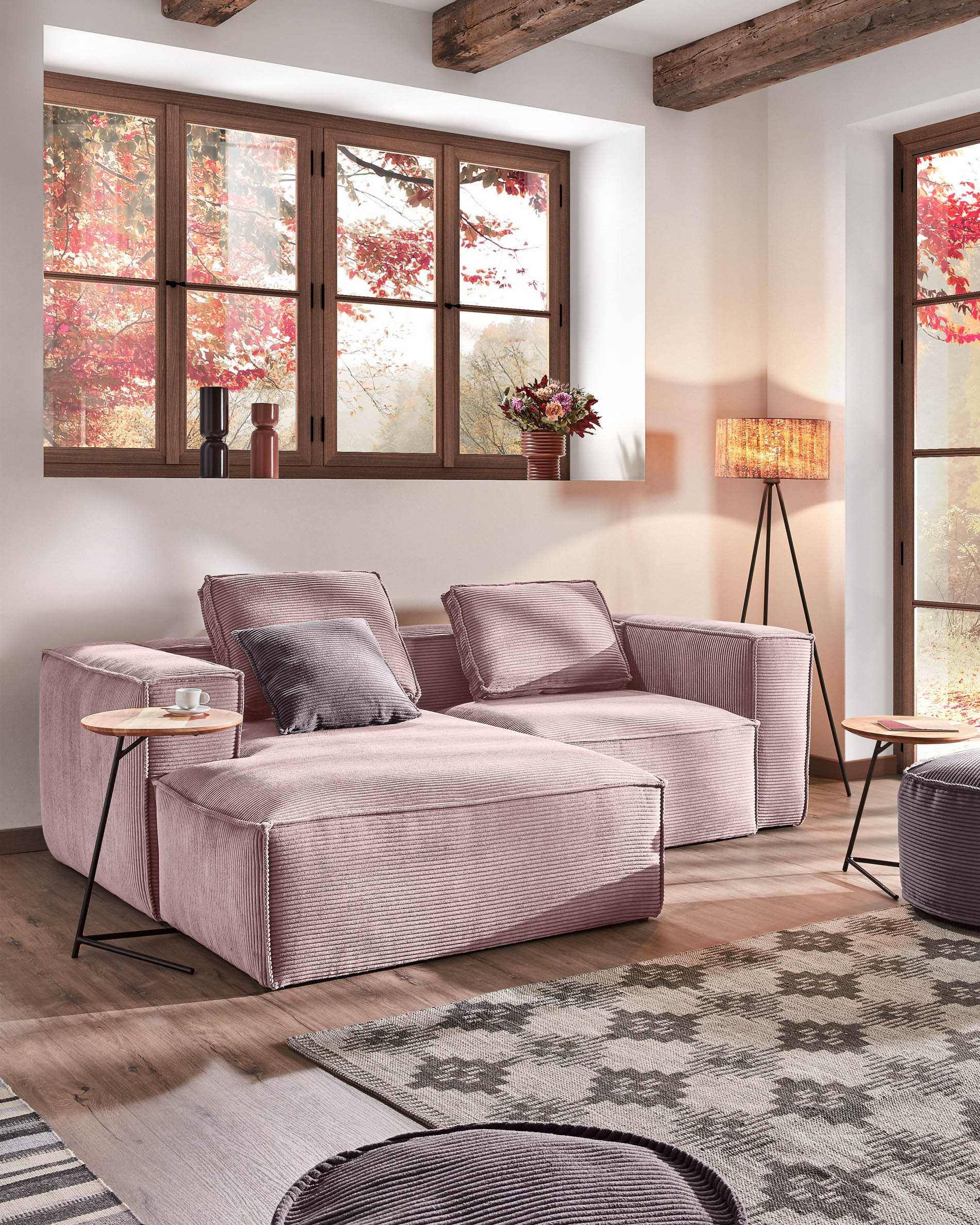 KAVE HOME Sofa ZENIRA KAVE HOME Beistelltisch-Set ASHA