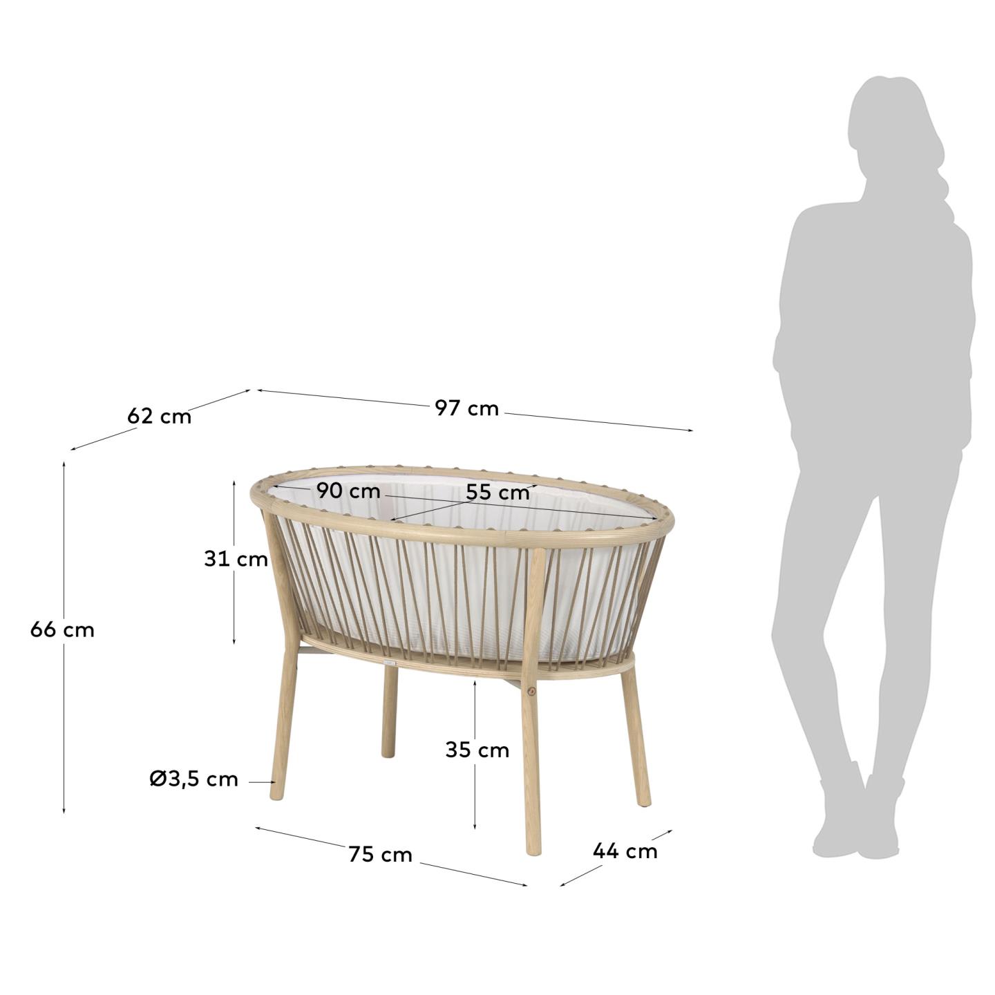 Kave Home LEONELA Bassinet
