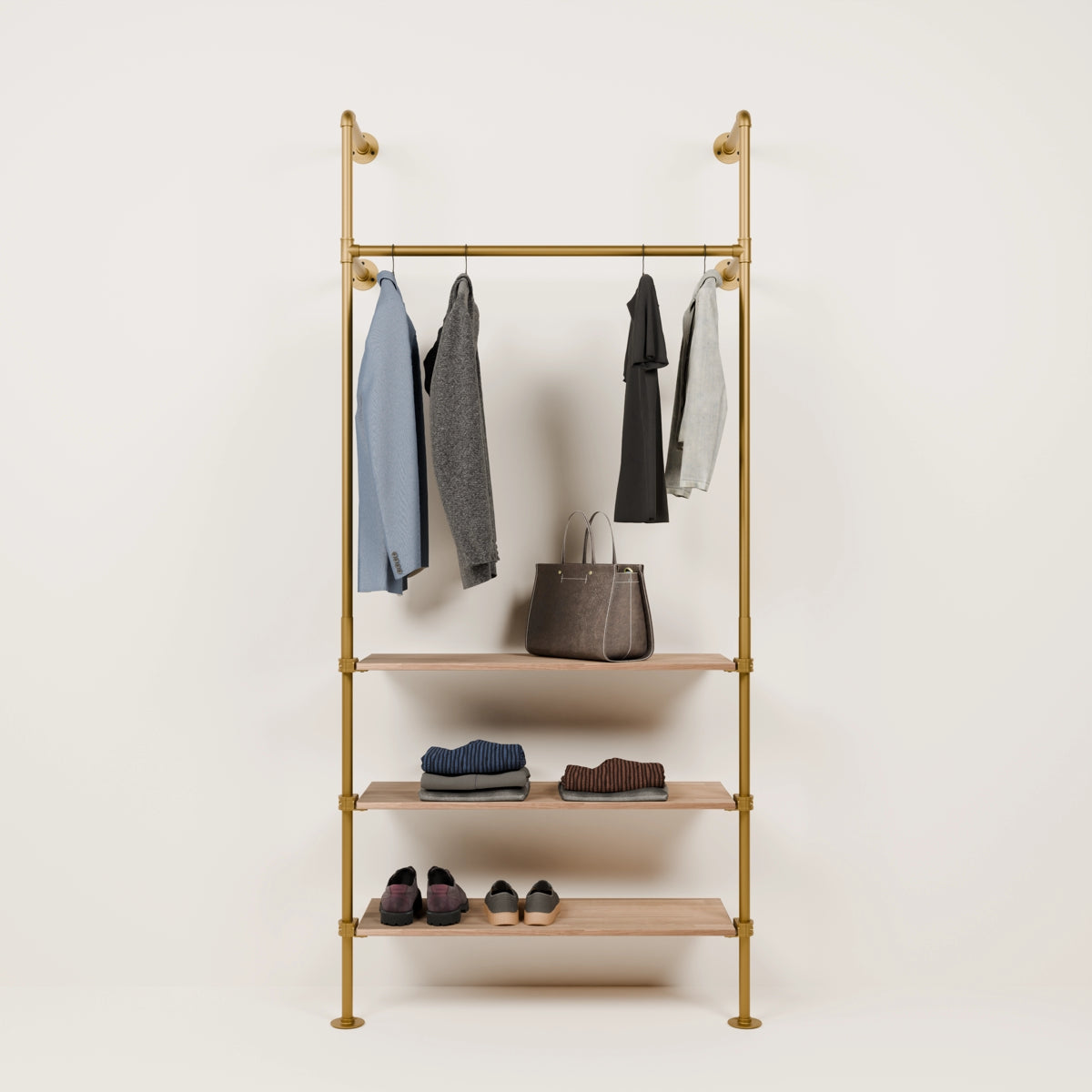 Système de tringle à vêtements PAMO KIM 1 OAK