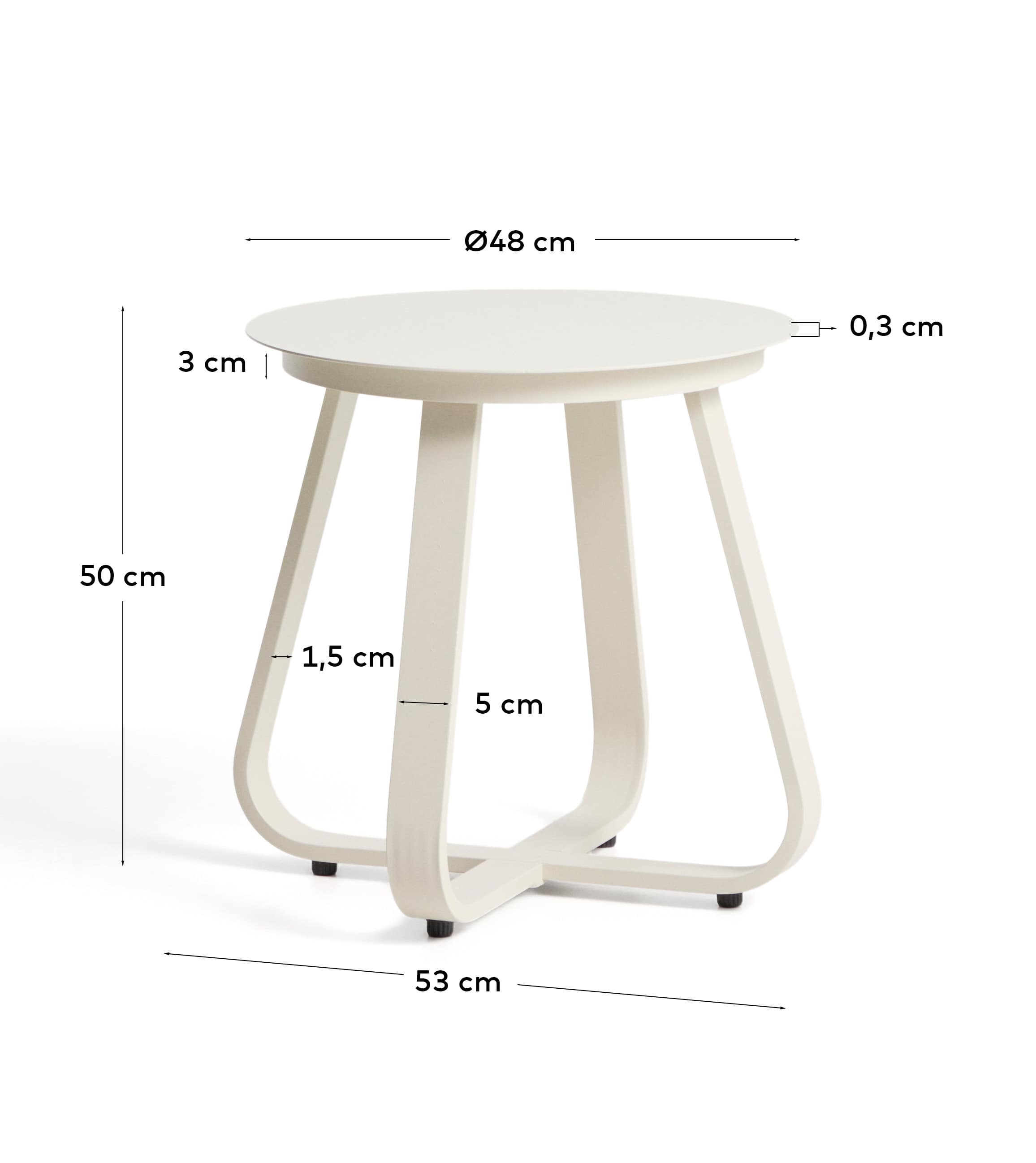 KAVE HOME Beistelltisch Outdoor TAMARIS