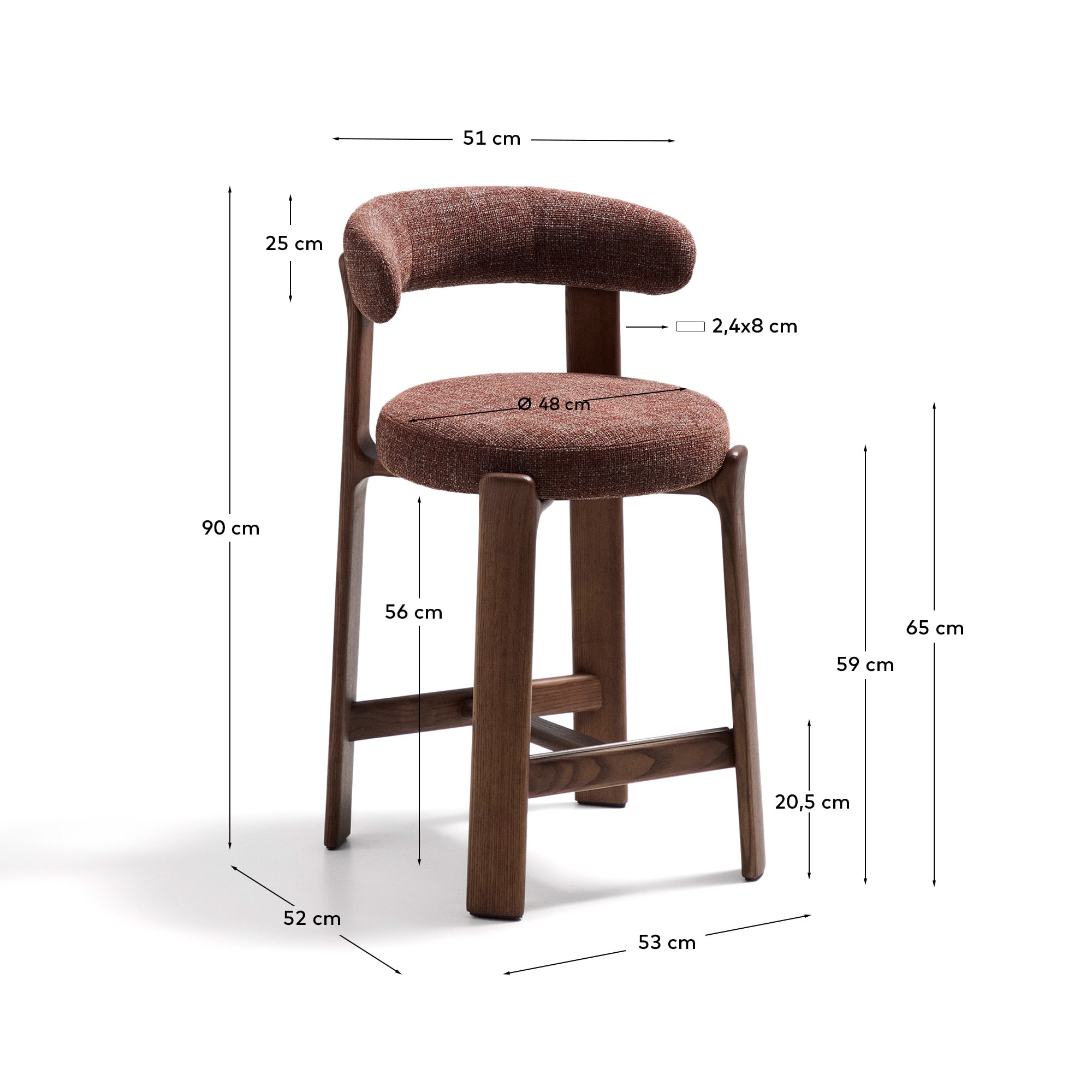 KAVE HOME Hocker GRANITE