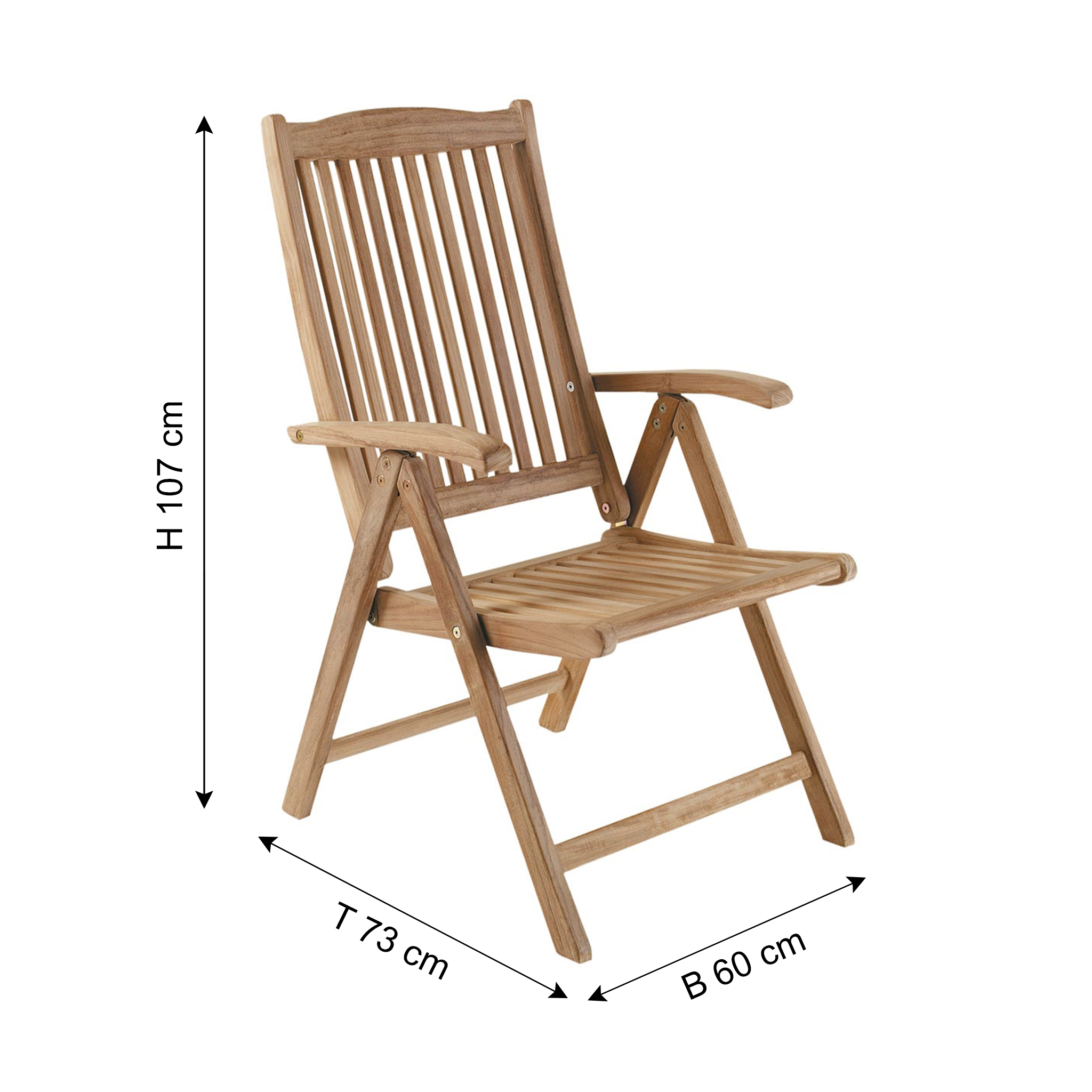 BRAFAB Chaise de jardin VERONICA