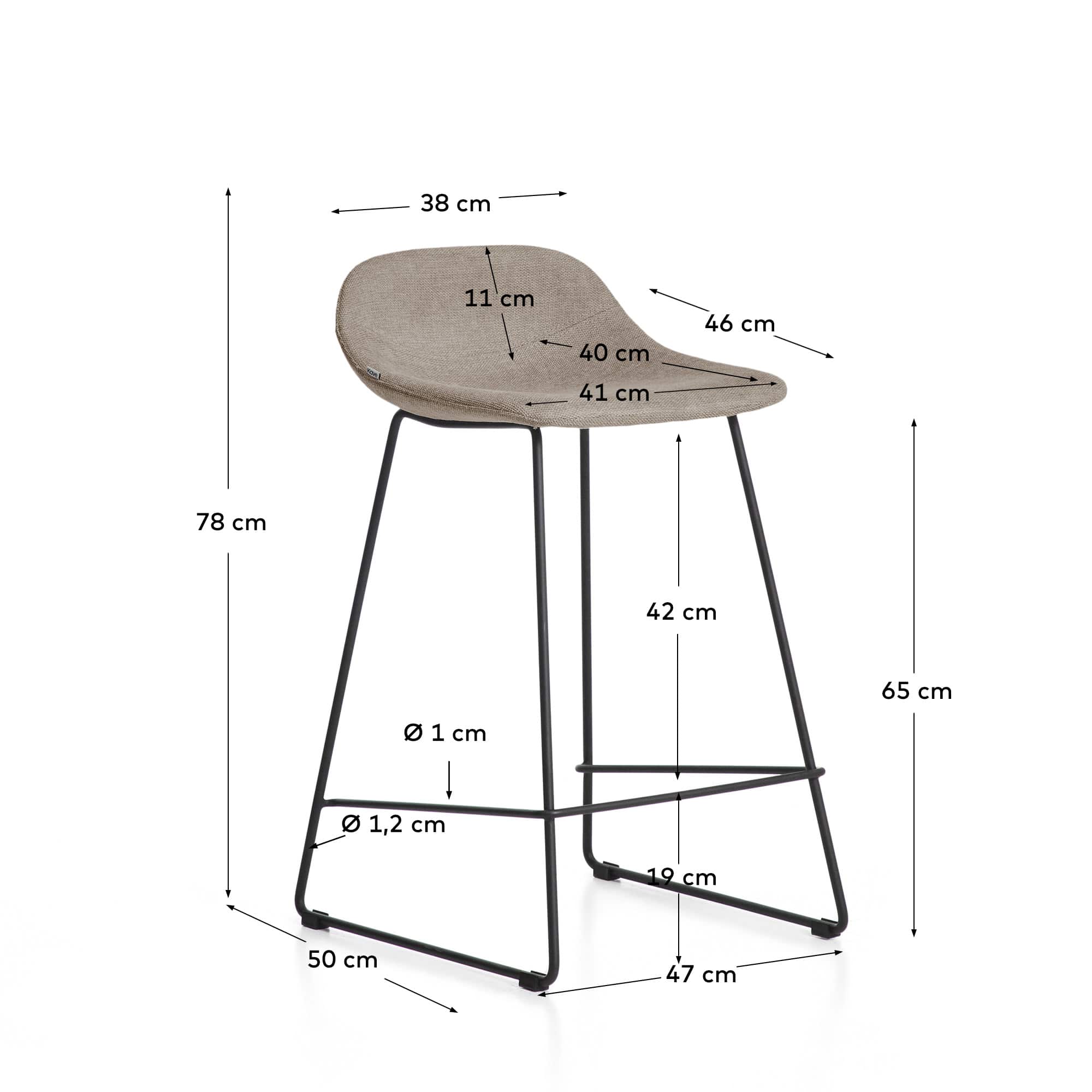 Kave Home ZAHARA bar stool