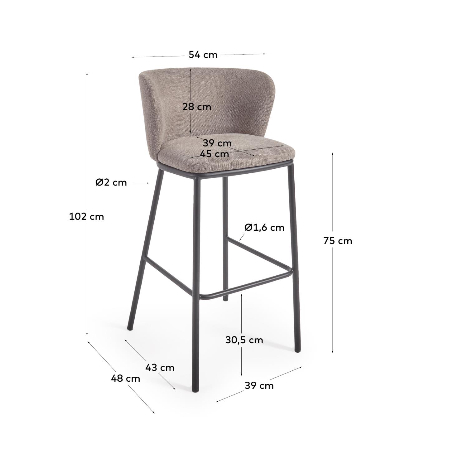 KAVE HOME Hocker CISELIA