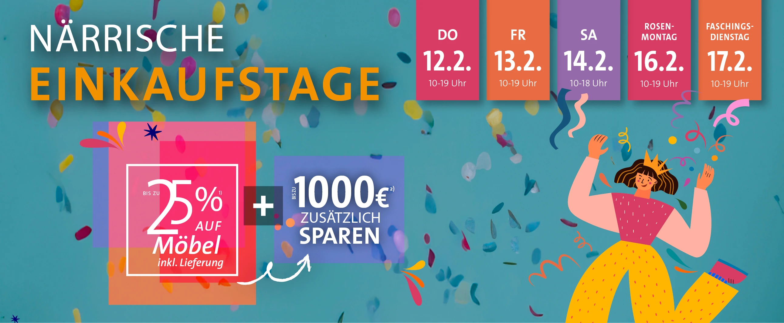 Närrische Einkaufstage