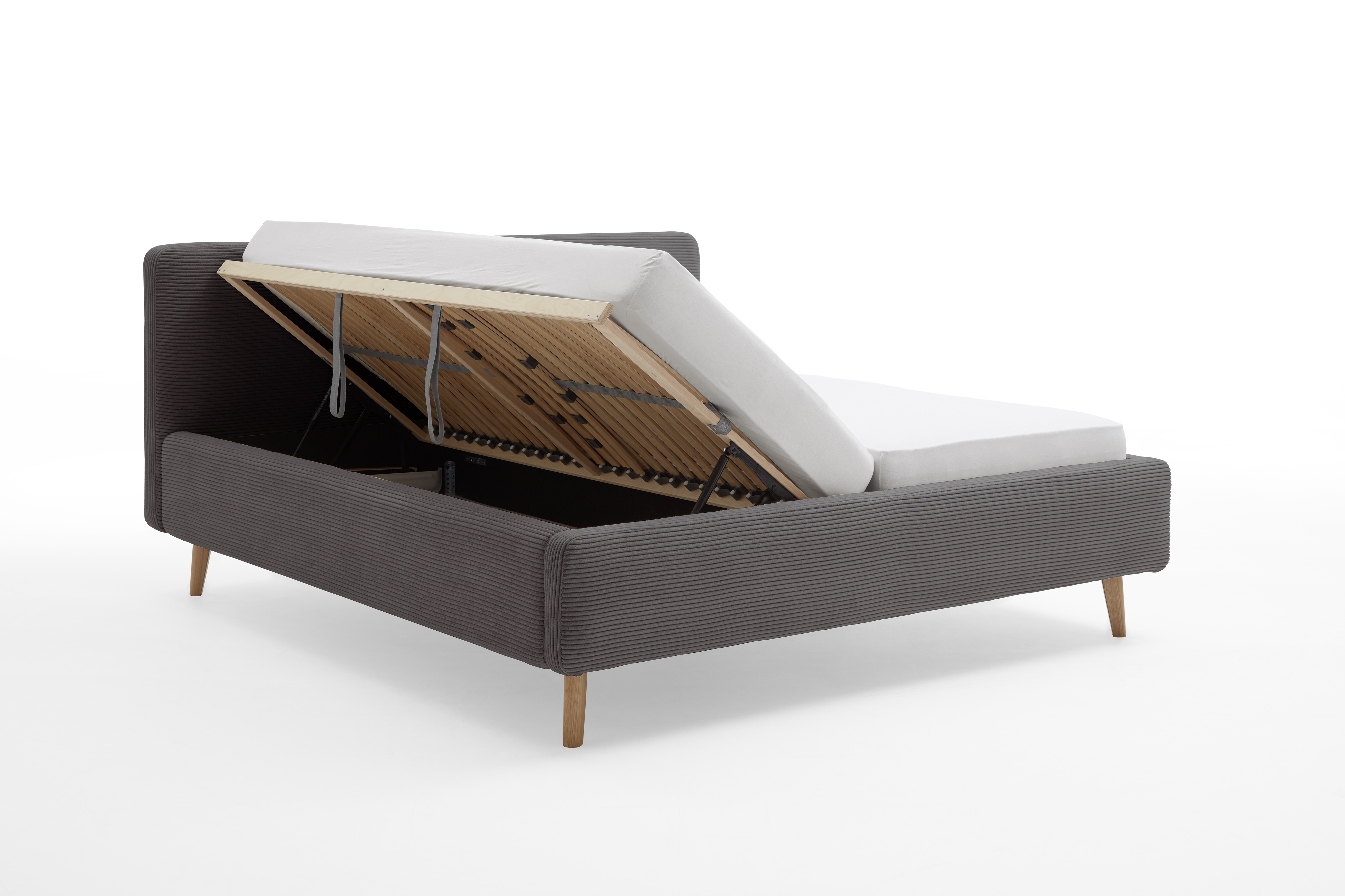 MEISE Lit rembourré MATTIS avec coffre de lit