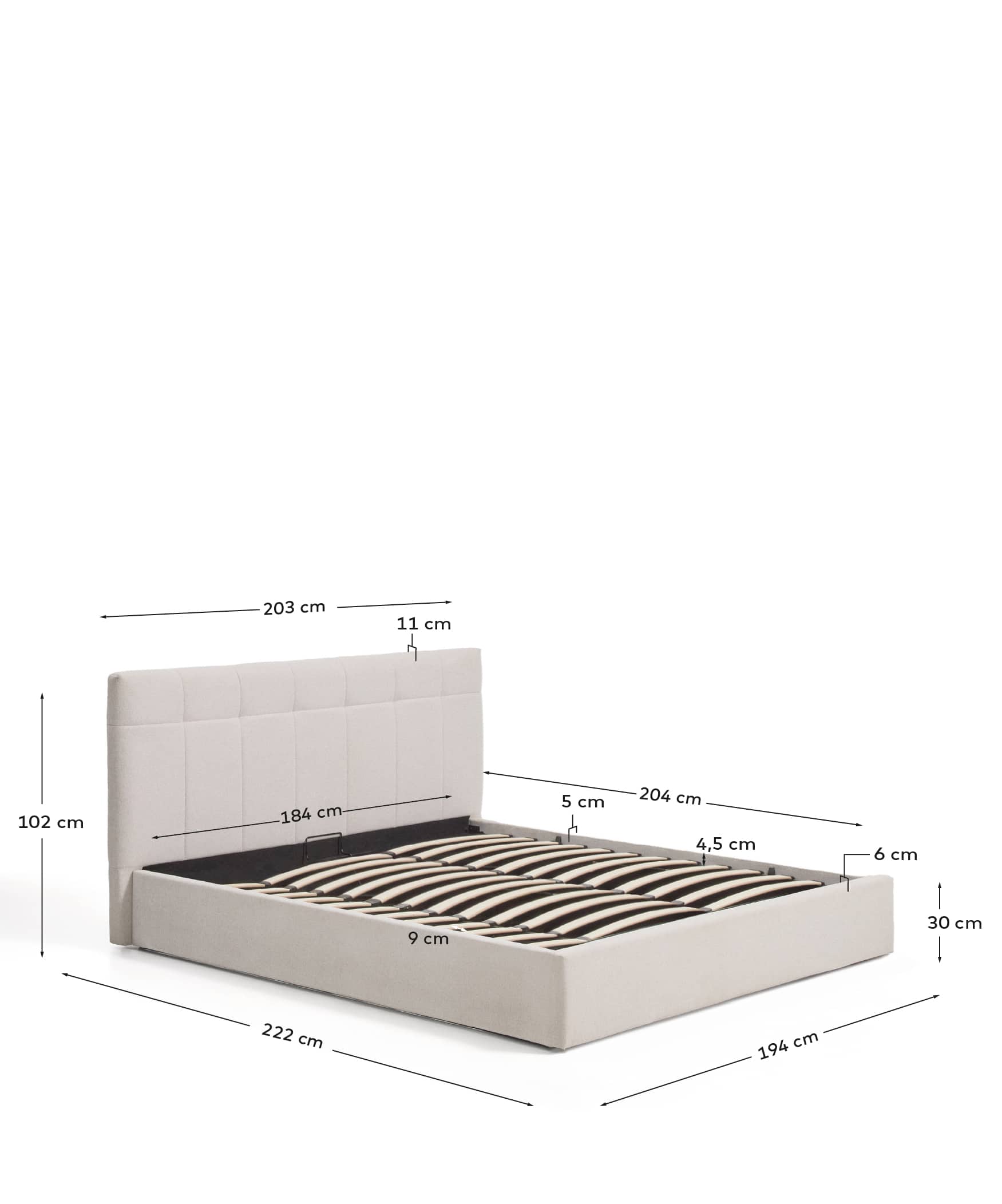 KAVE HOME Polsterbett DARNELA