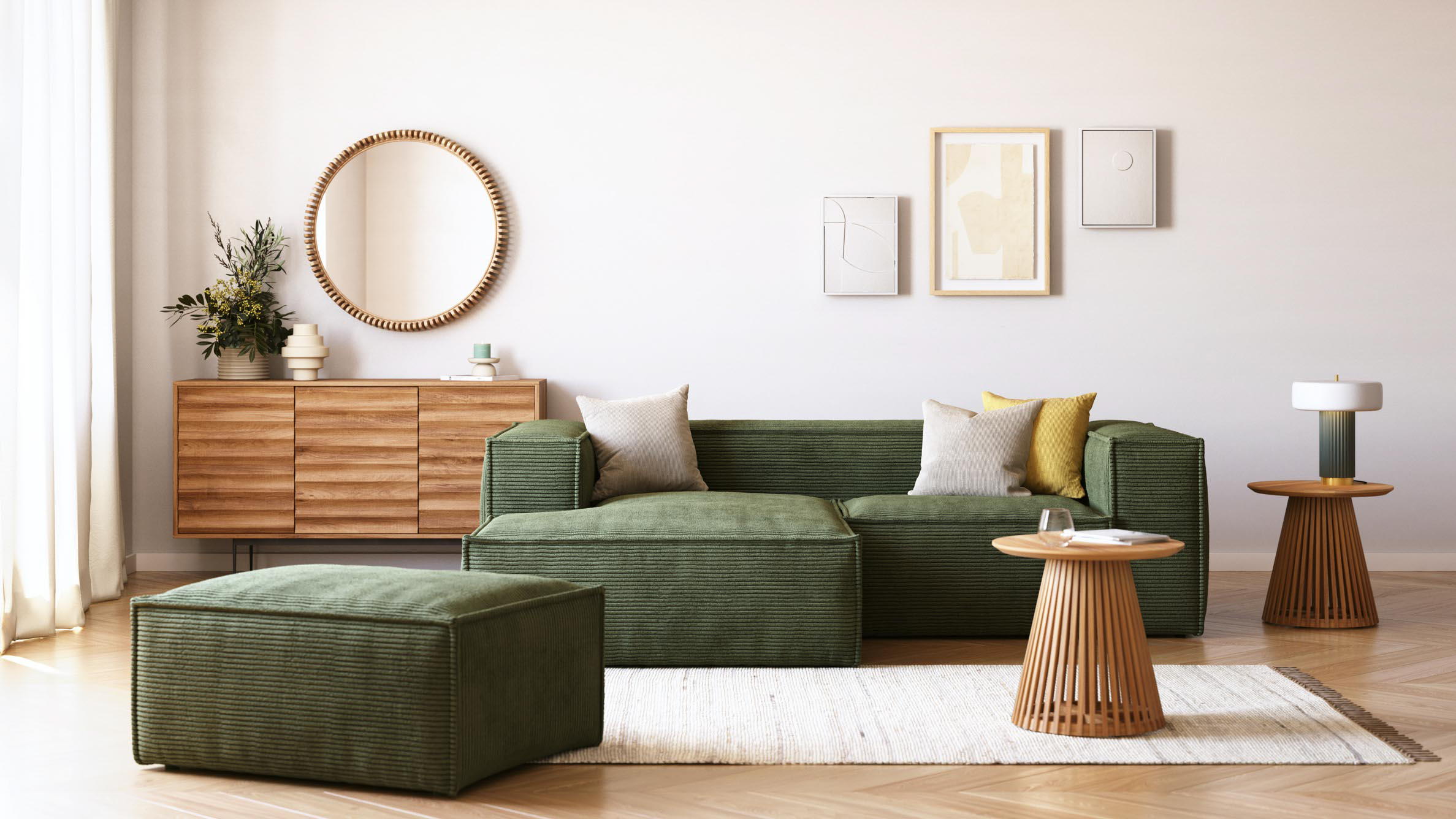 KAVE HOME Fußhocker BLOK
