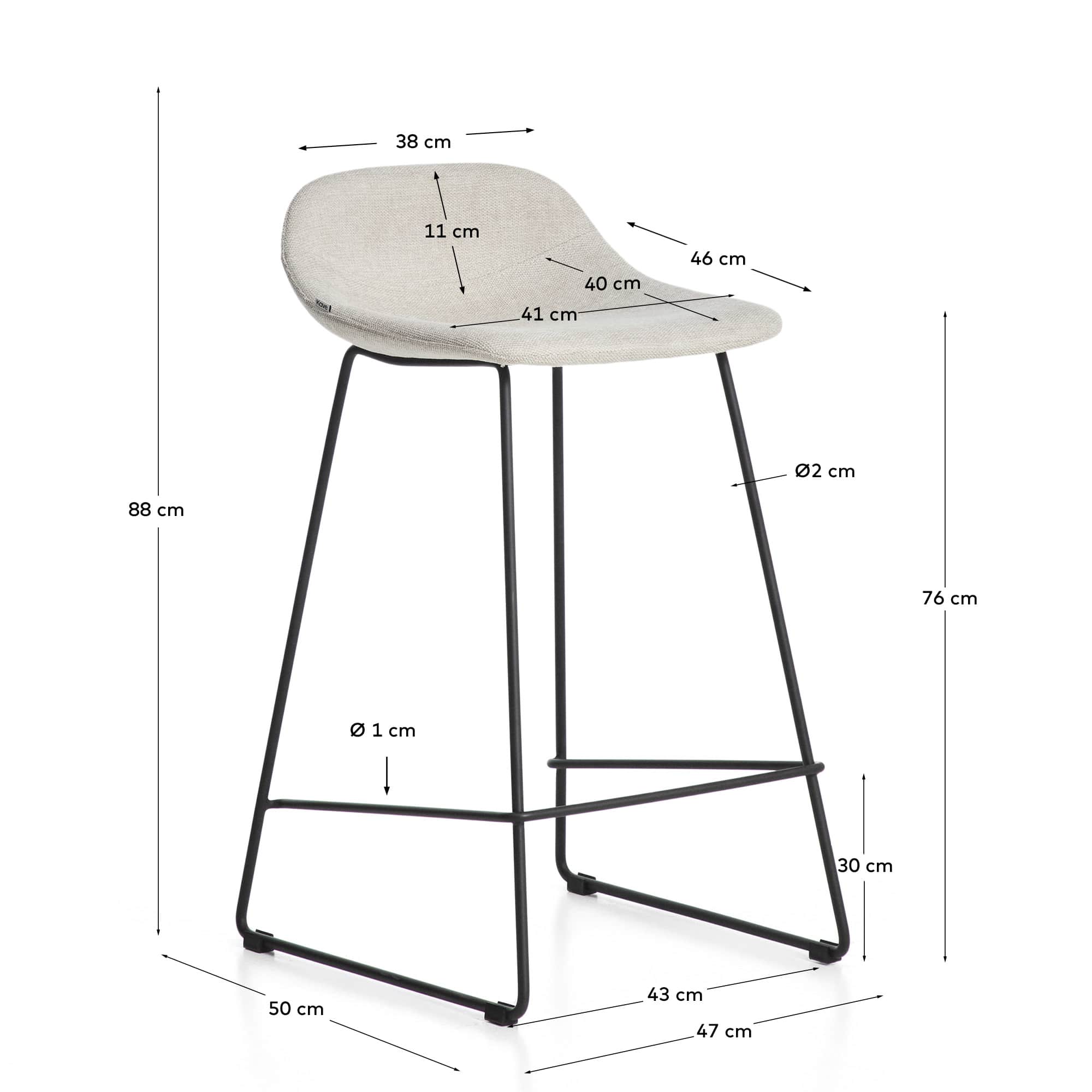 KAVE HOME Barhocker ZAHARA