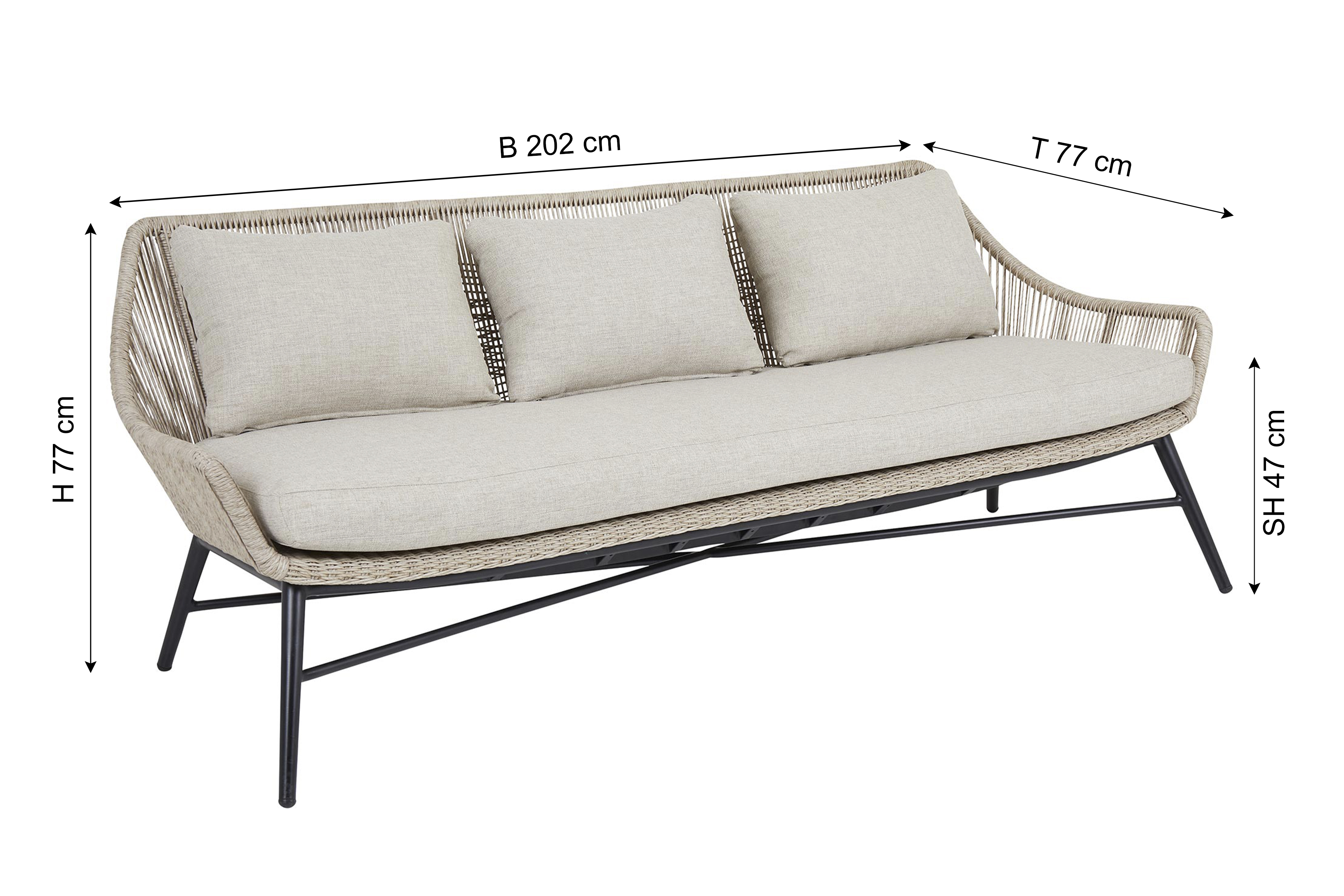 BRAFAB Gartensofa PEMBROKE