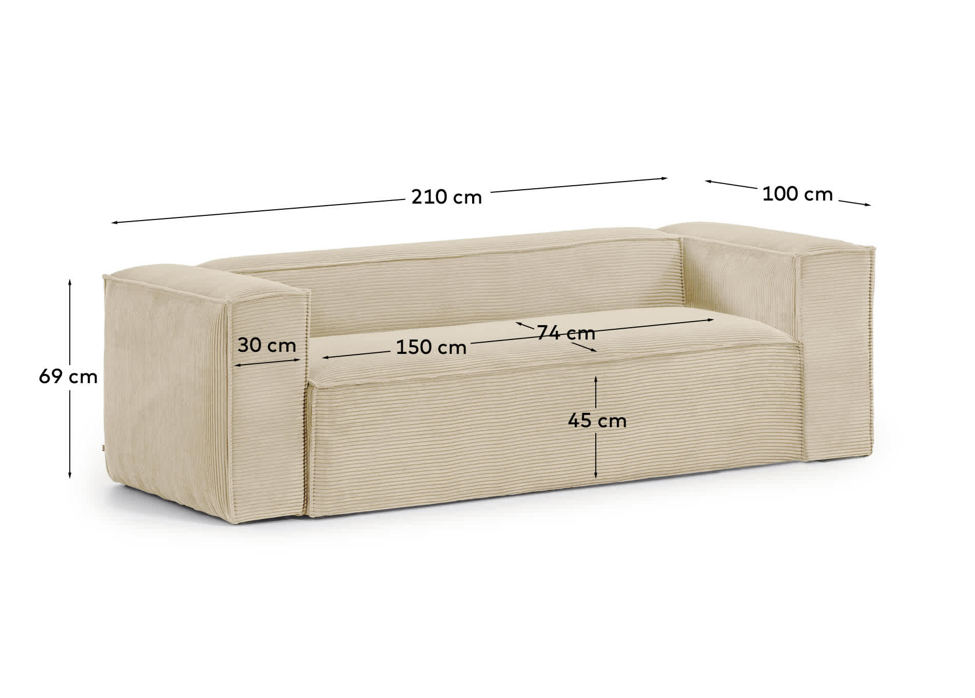 Canapé BLOK de Kave Home