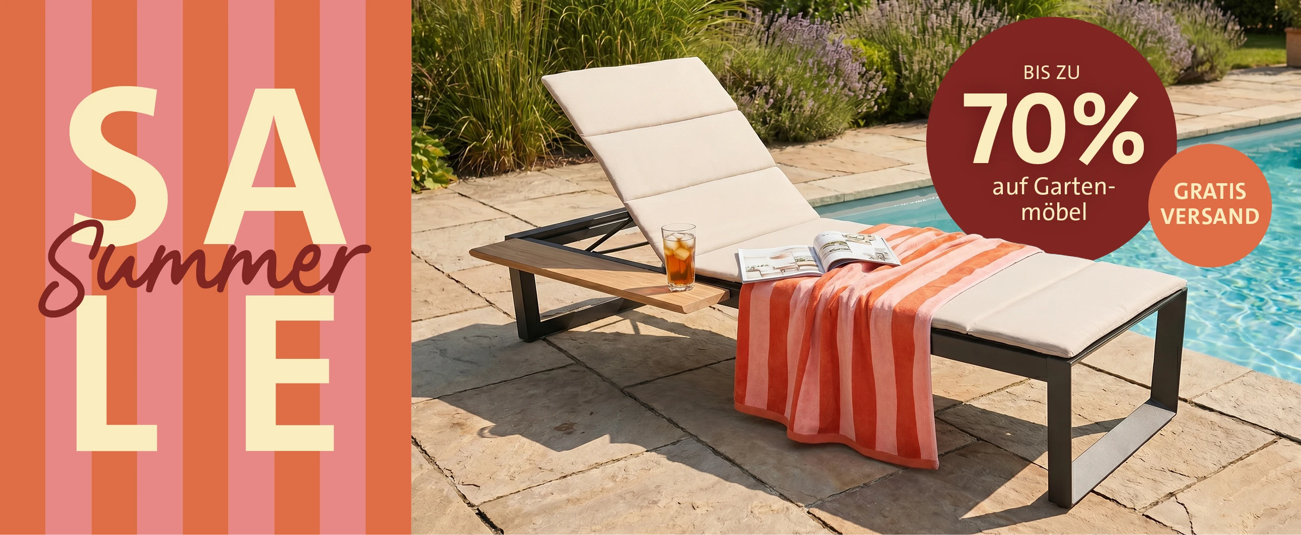 Summer Sale – Bis zu 70 % auf Gartenmöbel