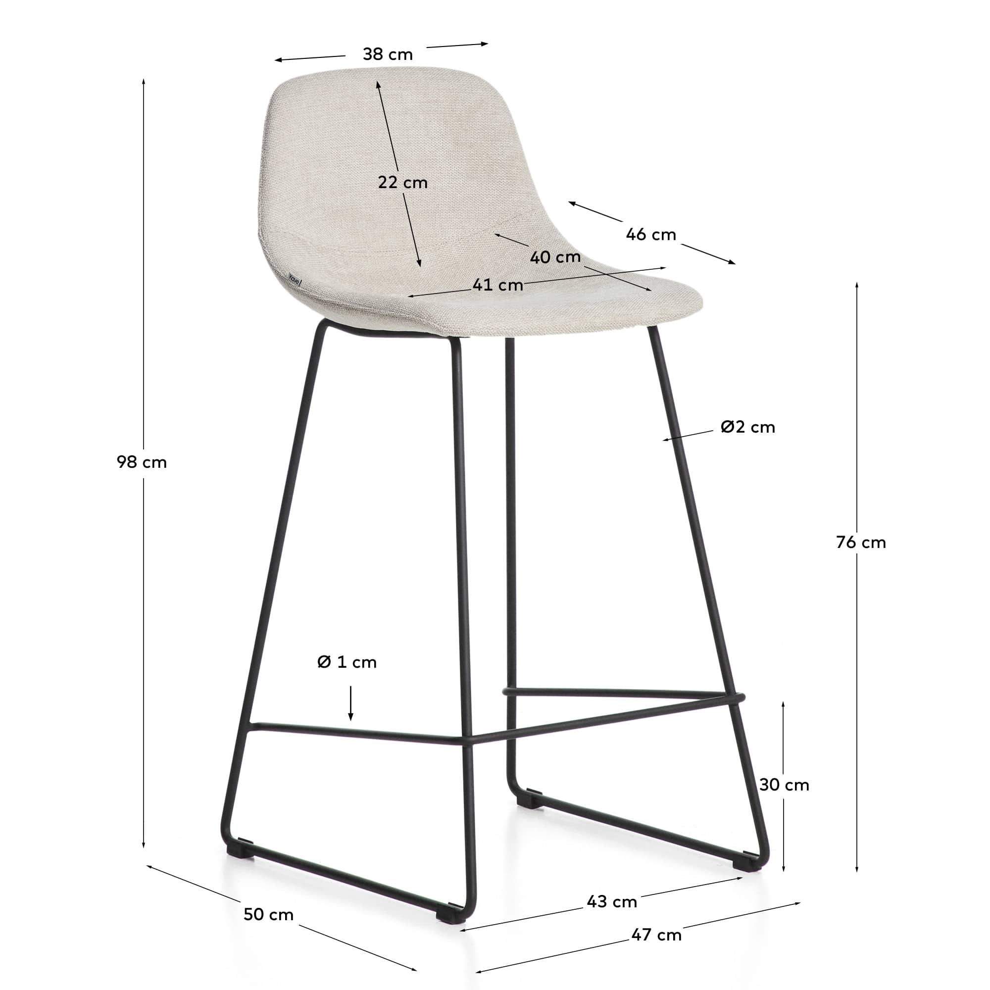 Kave Home ZAHARA bar stool