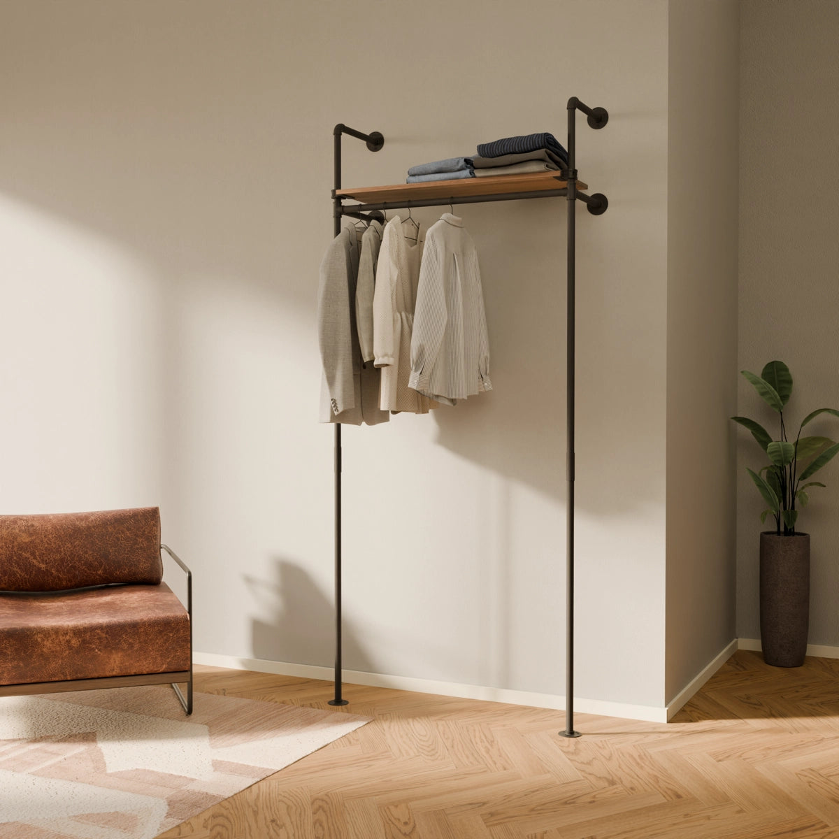 PAMO DESIGN Kleiderstangensystem KIM 1 OAK