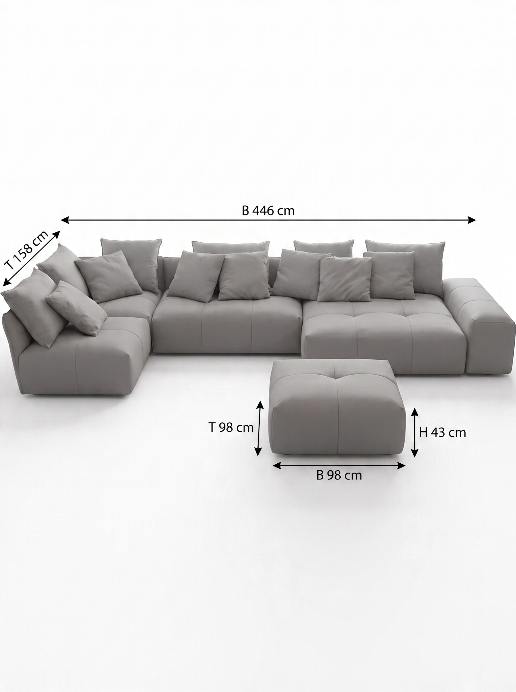 DESIGNWERK Sofa PALACE