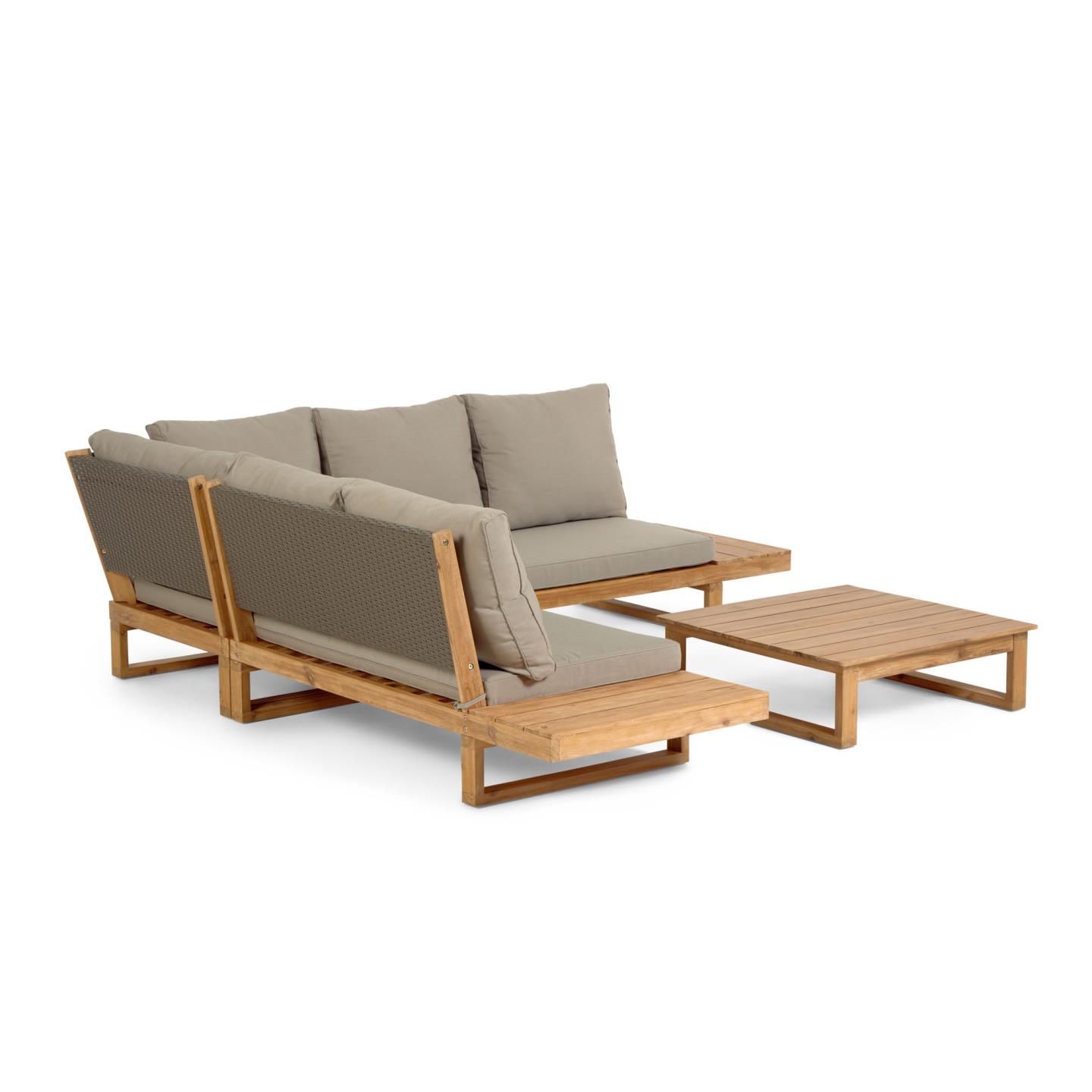 KAVE HOME Ensemble salon de jardin FLAVIINA
