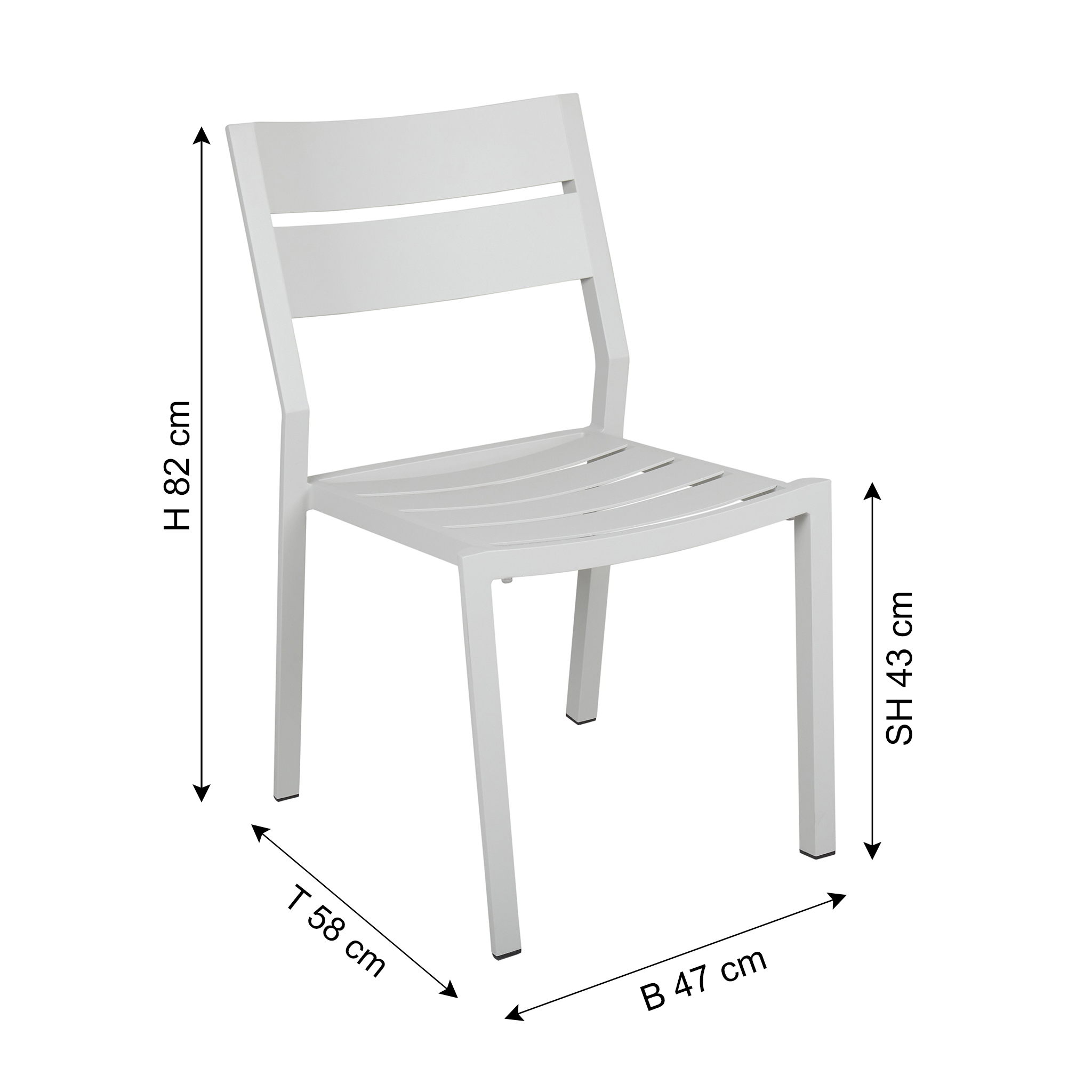 BRAFAB Chaise de jardin DELIA