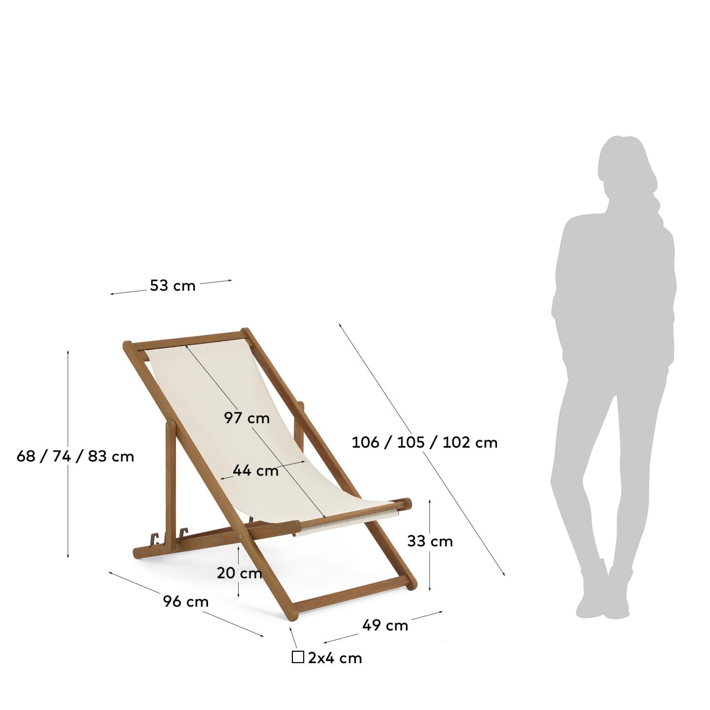 KAVE HOME Liegestuhl ADREDNA KAVE HOME Liegestuhl ADREDNA
