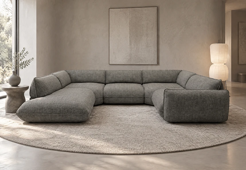 designwerk Sofa Fluffy im Wohnraum