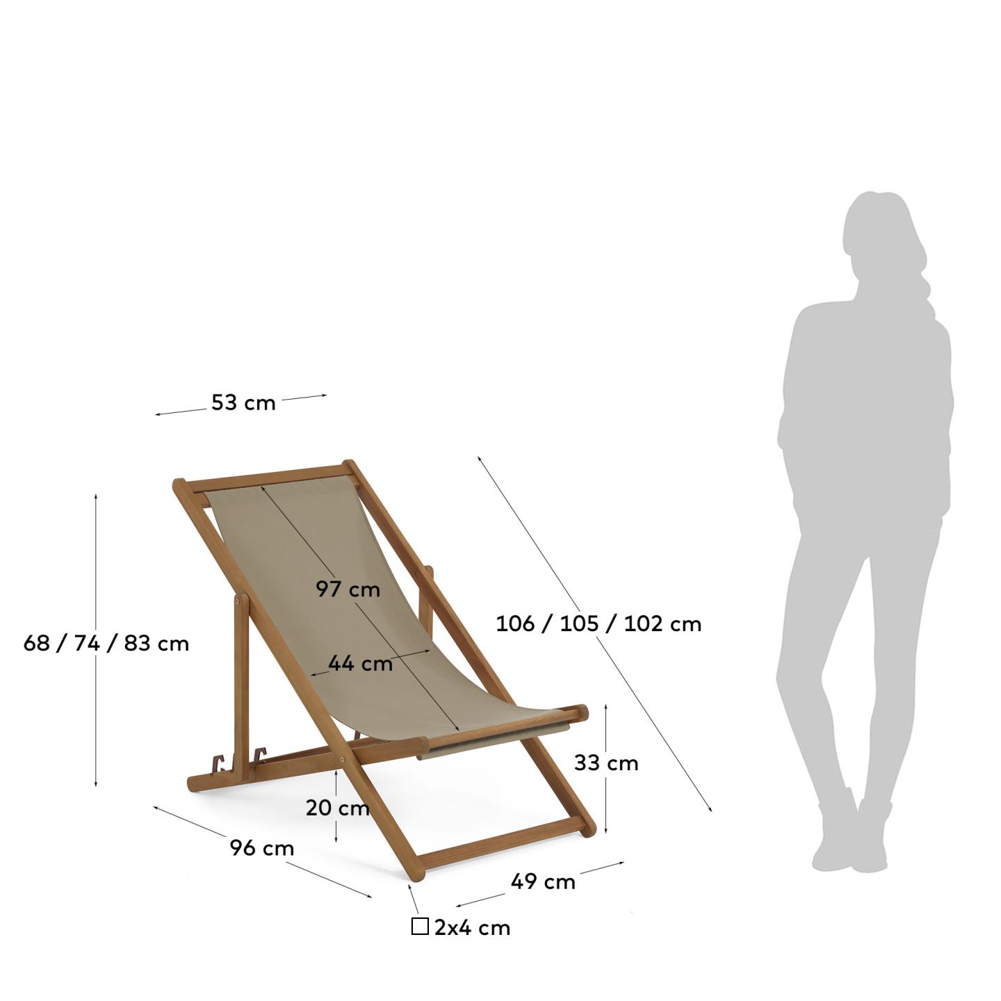 KAVE HOME Liegestuhl ADREDNA KAVE HOME Liegestuhl ADREDNA