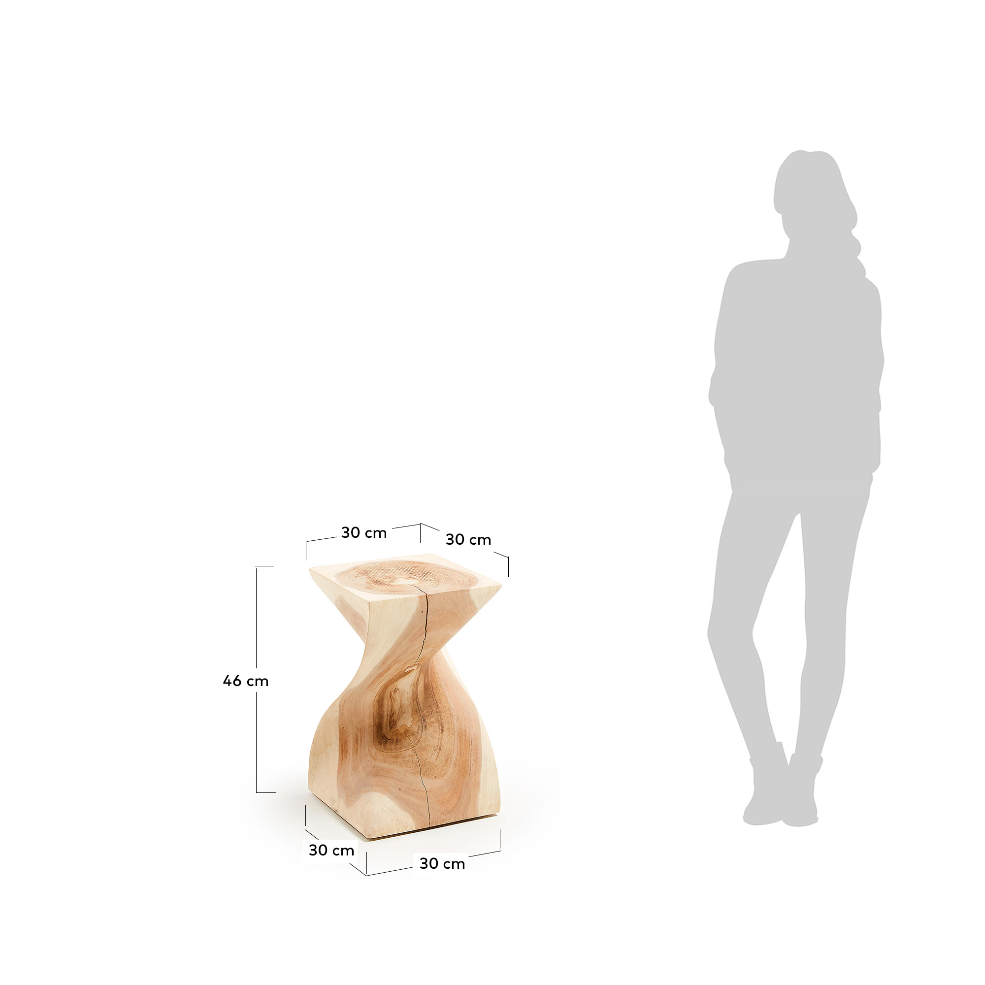 Kave Home Table d'appoint HAKON