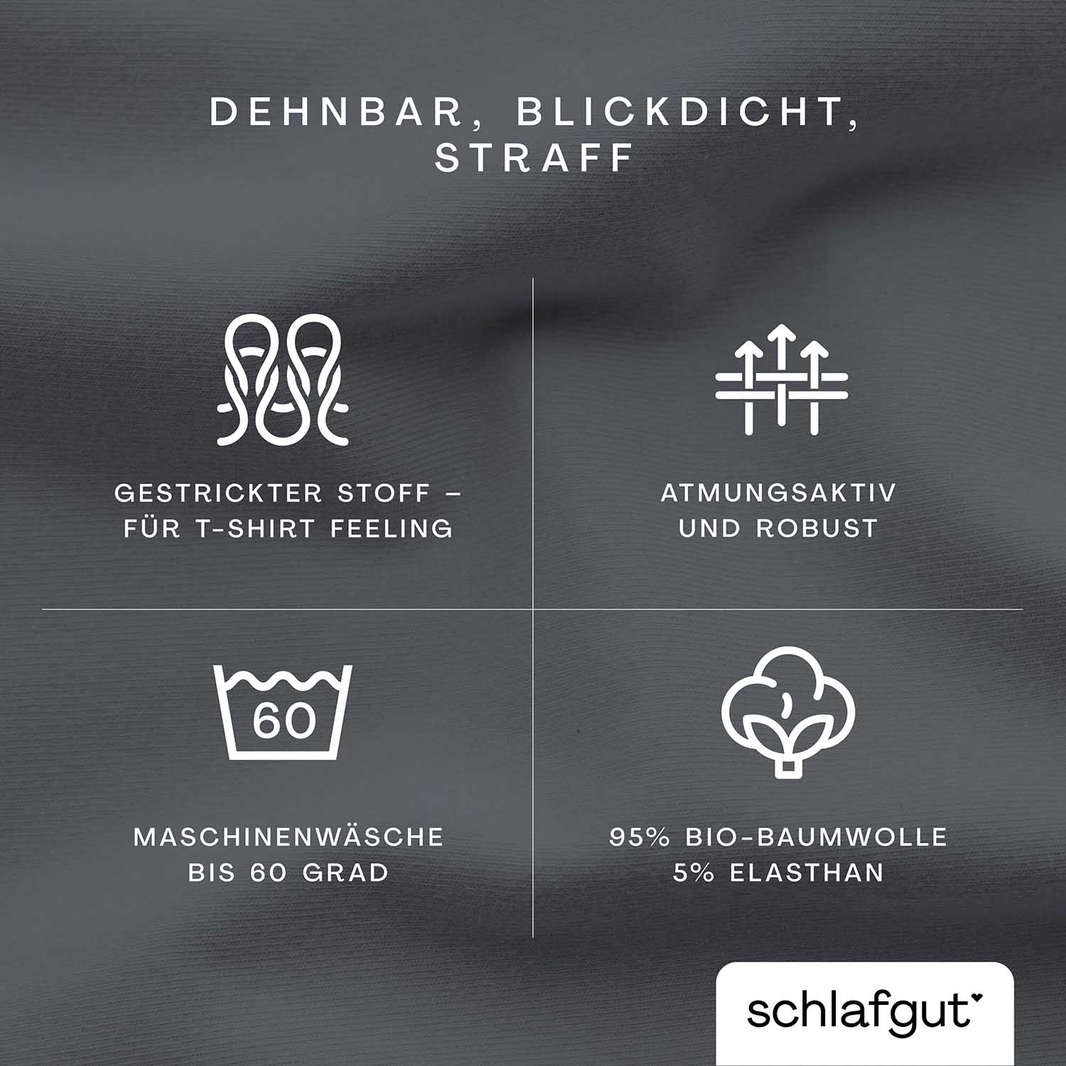 SCHLAFGUT fitted sheet PURE