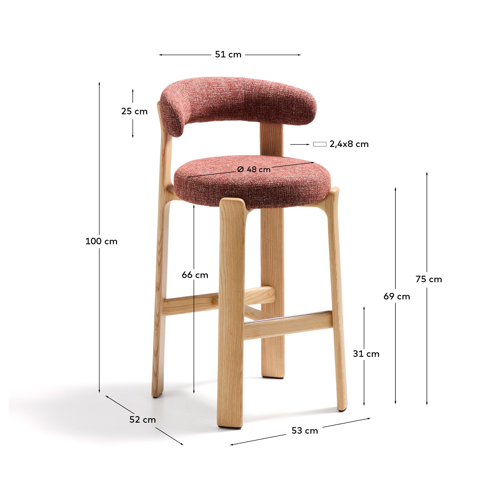 KAVE HOME Hocker GRANITE