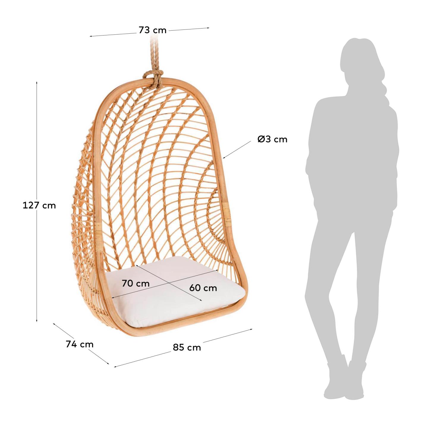 Kave Home EKATERINA ' Outdoor ' Hanging Chair
