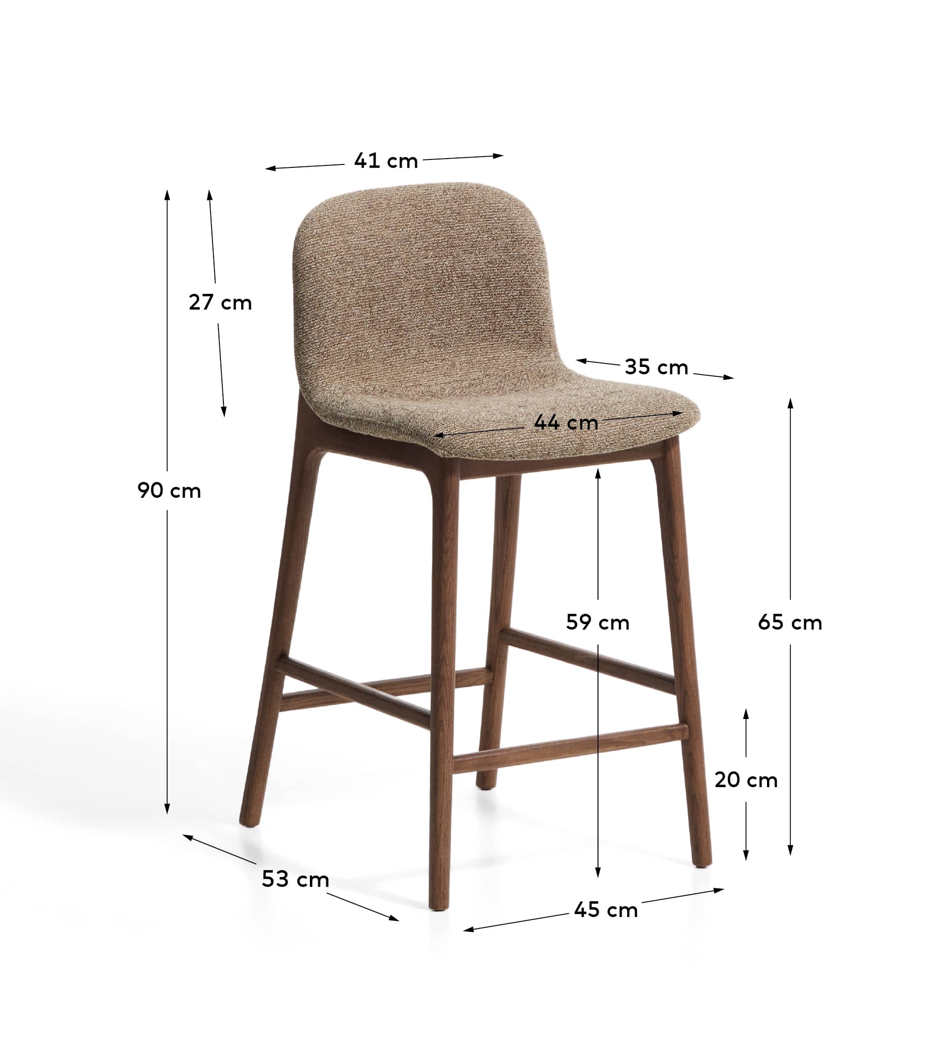 Kave Home ELNOR bar stool