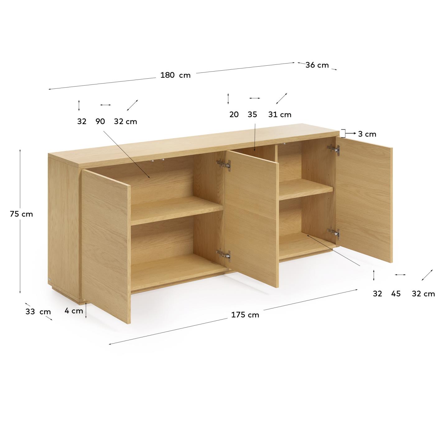 KAVE HOME Sideboard ABILEN KAVE HOME Sideboard ABILEN
