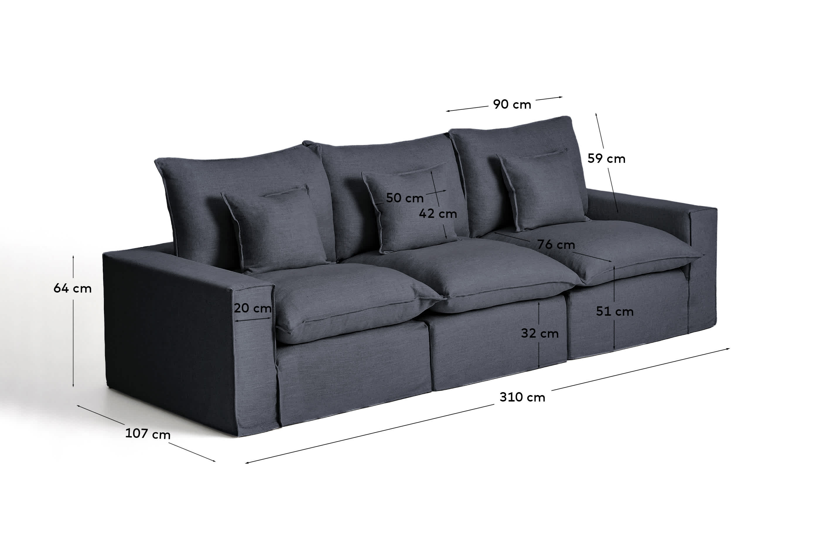 KAVE HOME Sofa ANARELA