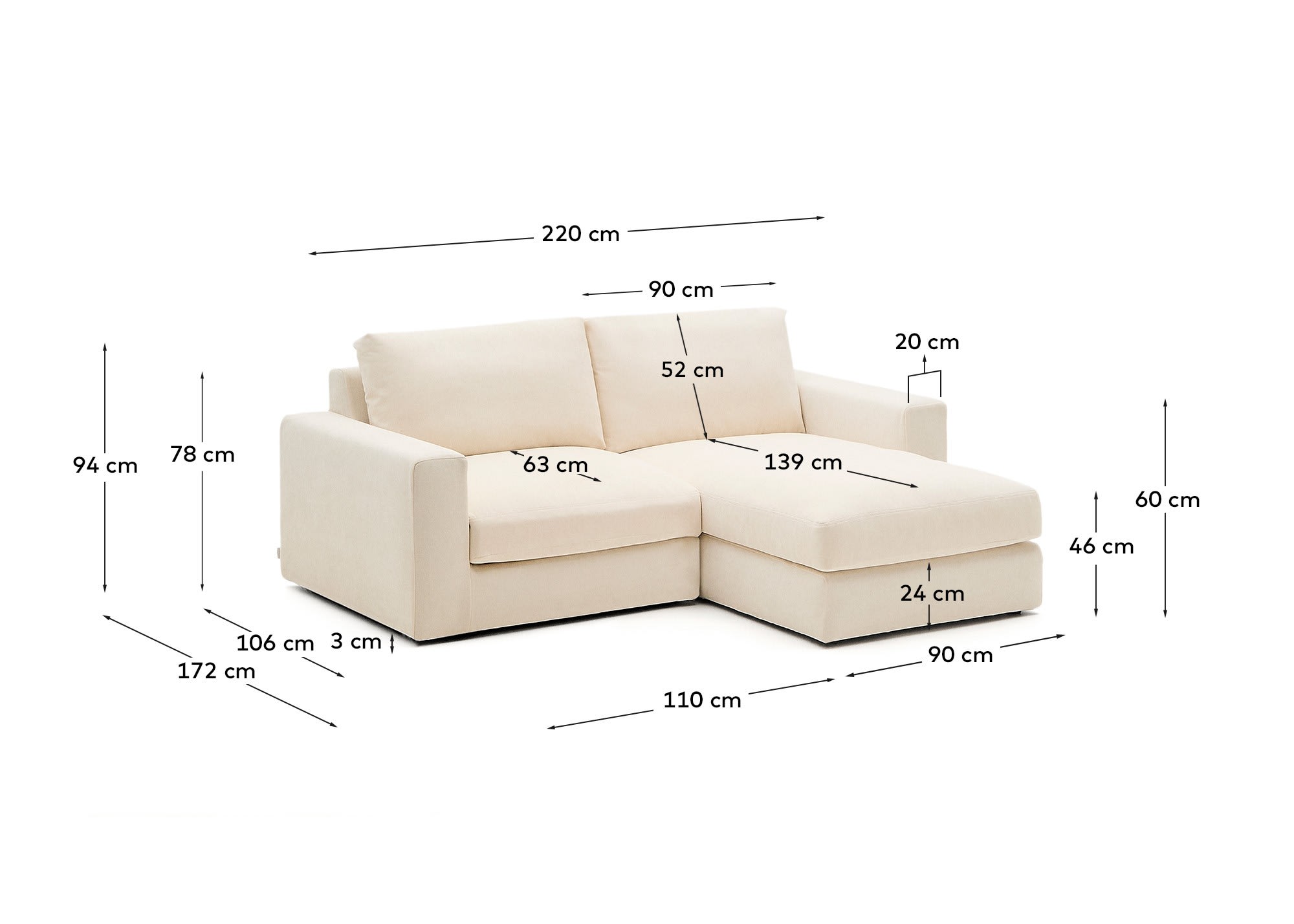 KAVE HOME Sofa ALEA KAVE HOME Sofa ALEA