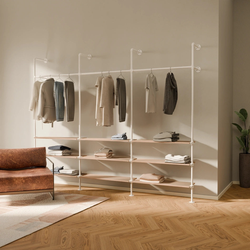 PAMO Kleiderstangensystem KIM 3 OAK
