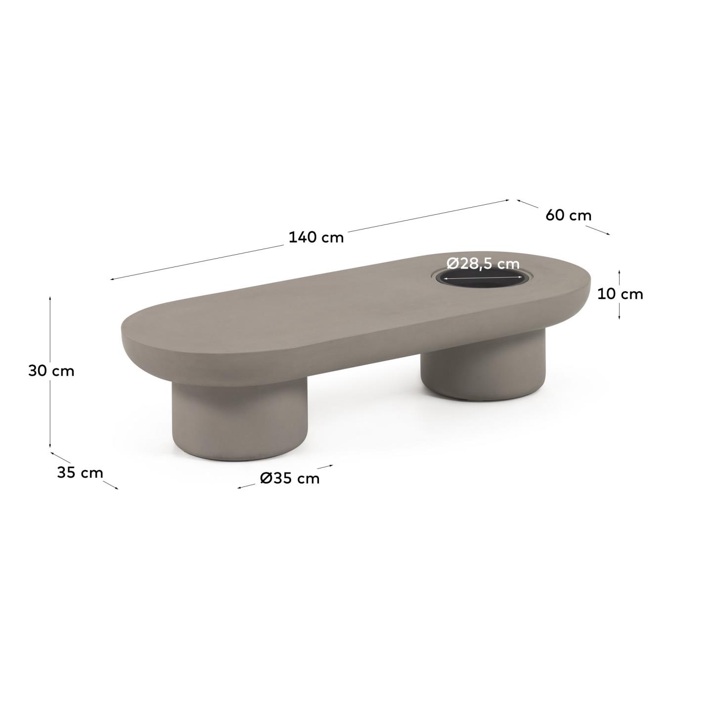 KAVE HOME Couchtisch Outdoor TAIMI KAVE HOME Couchtisch TAIMI