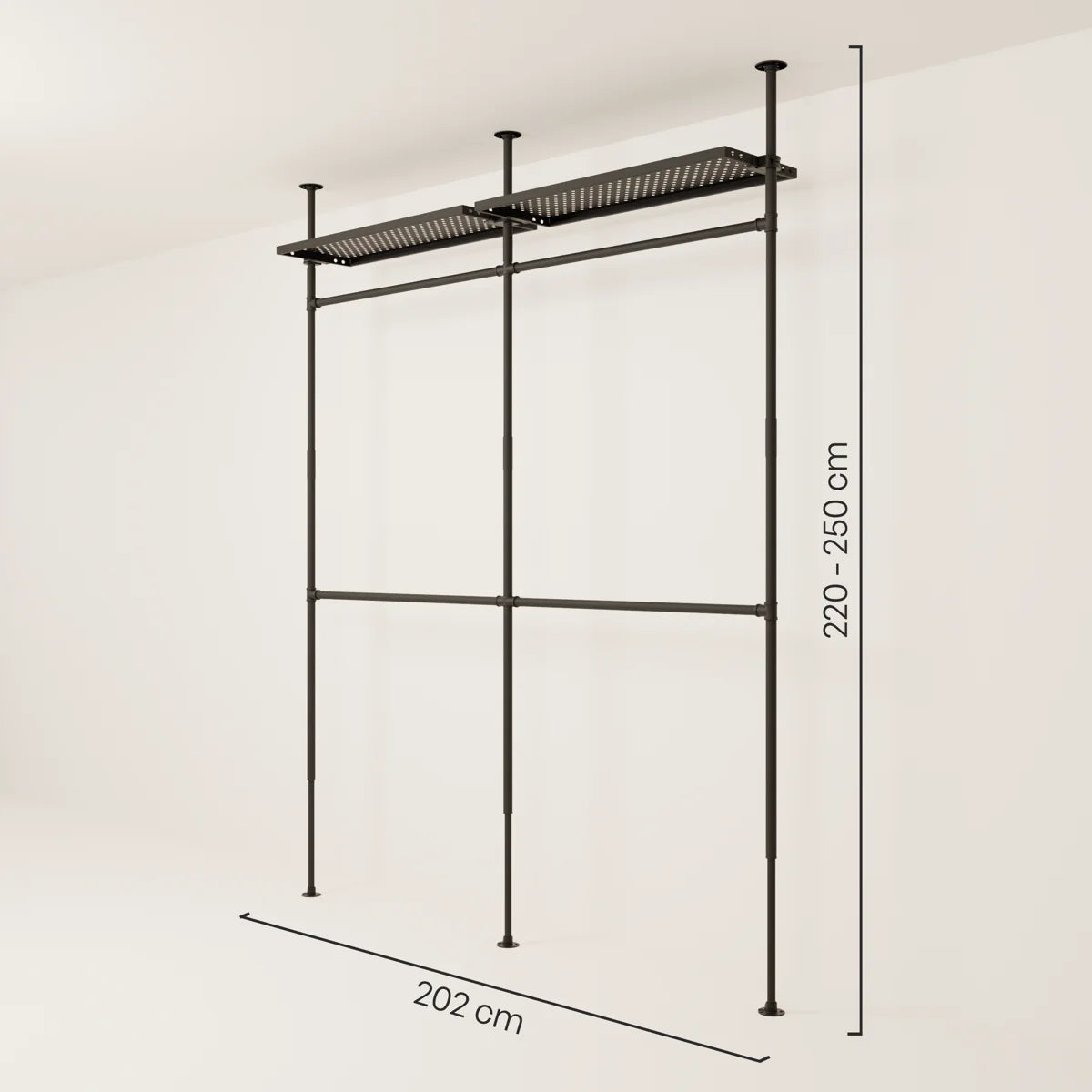 PAMO Kleiderstangensystem LOFT 2 METAL