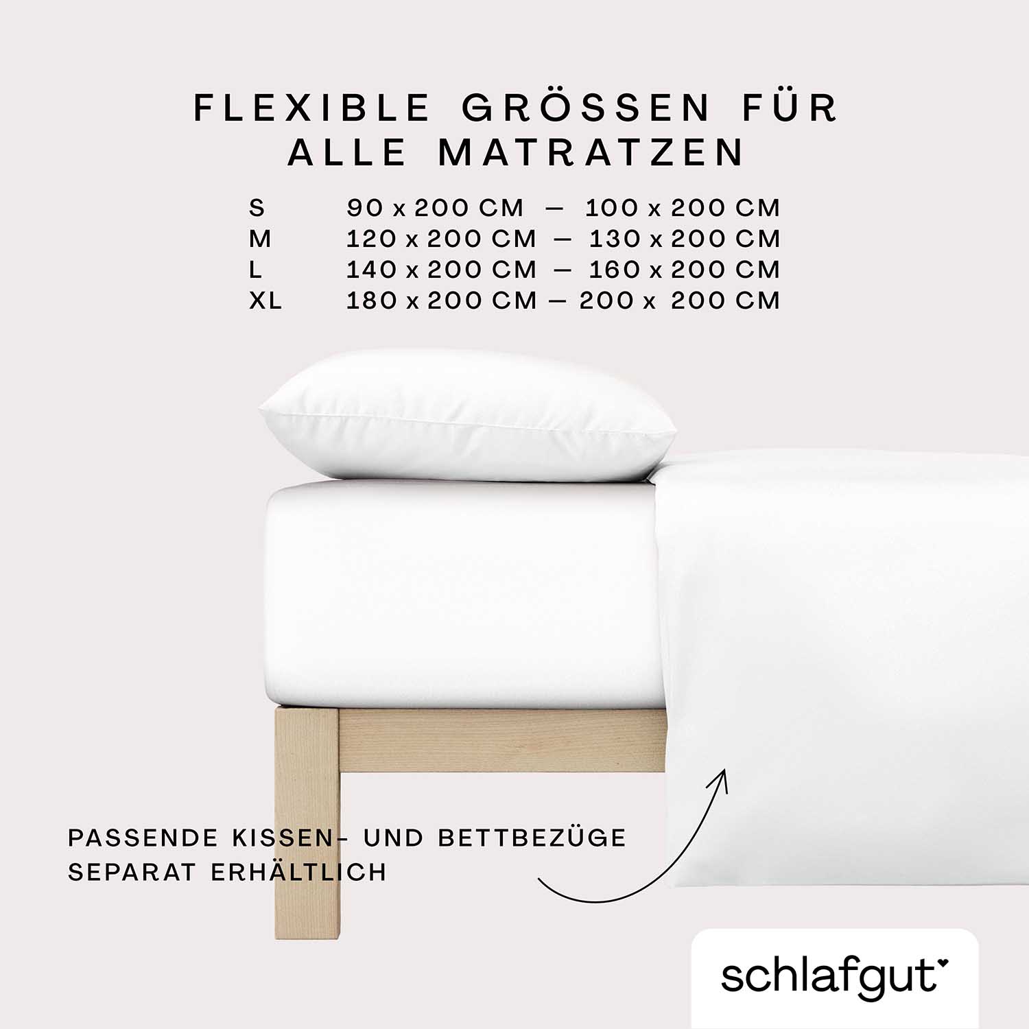 SCHLAFGUT fitted sheet CASUAL