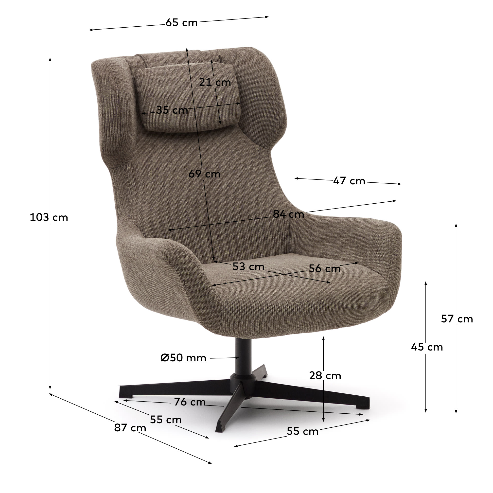 KAVE HOME Sessel ZALINA