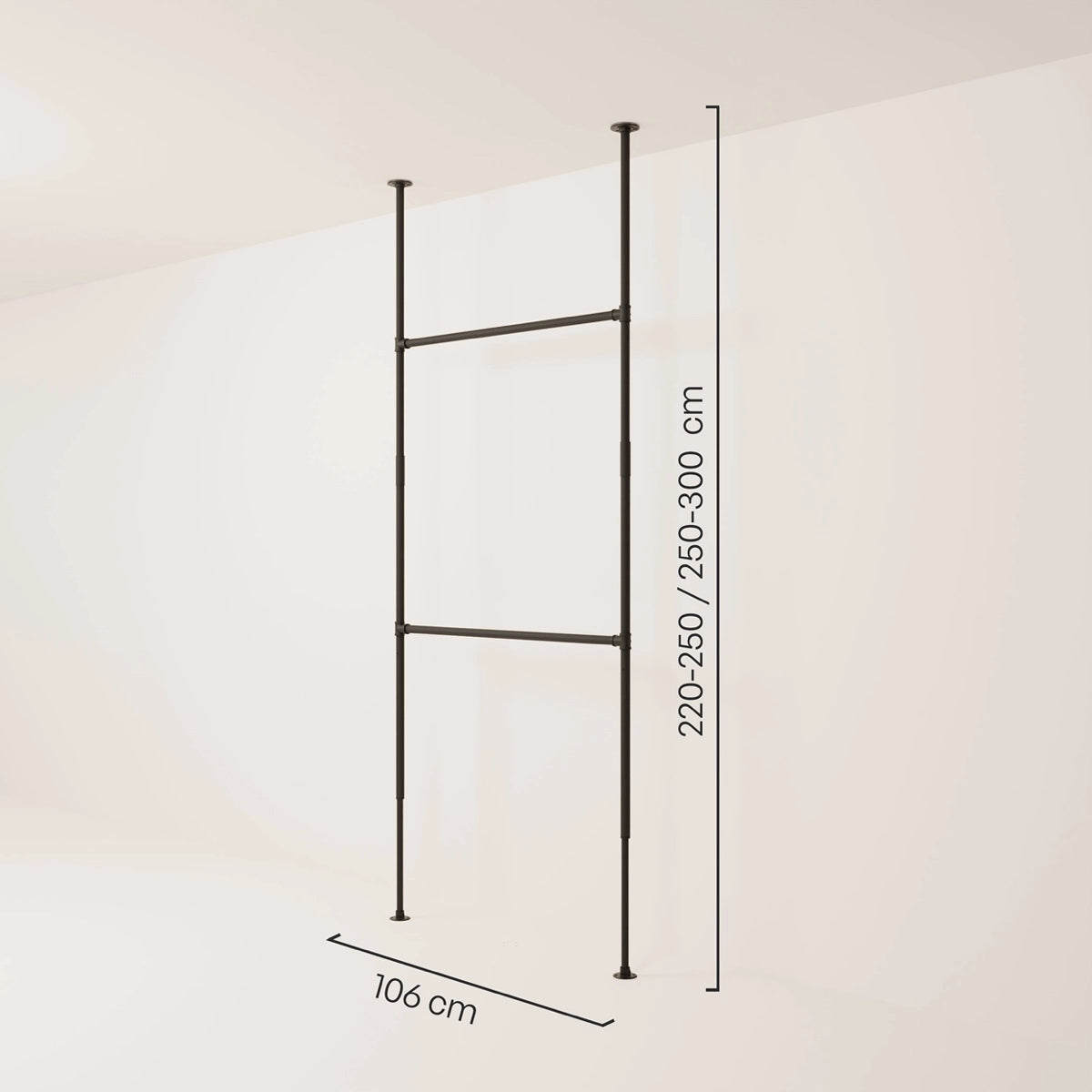 PAMO LOFT 1 clothes rail system