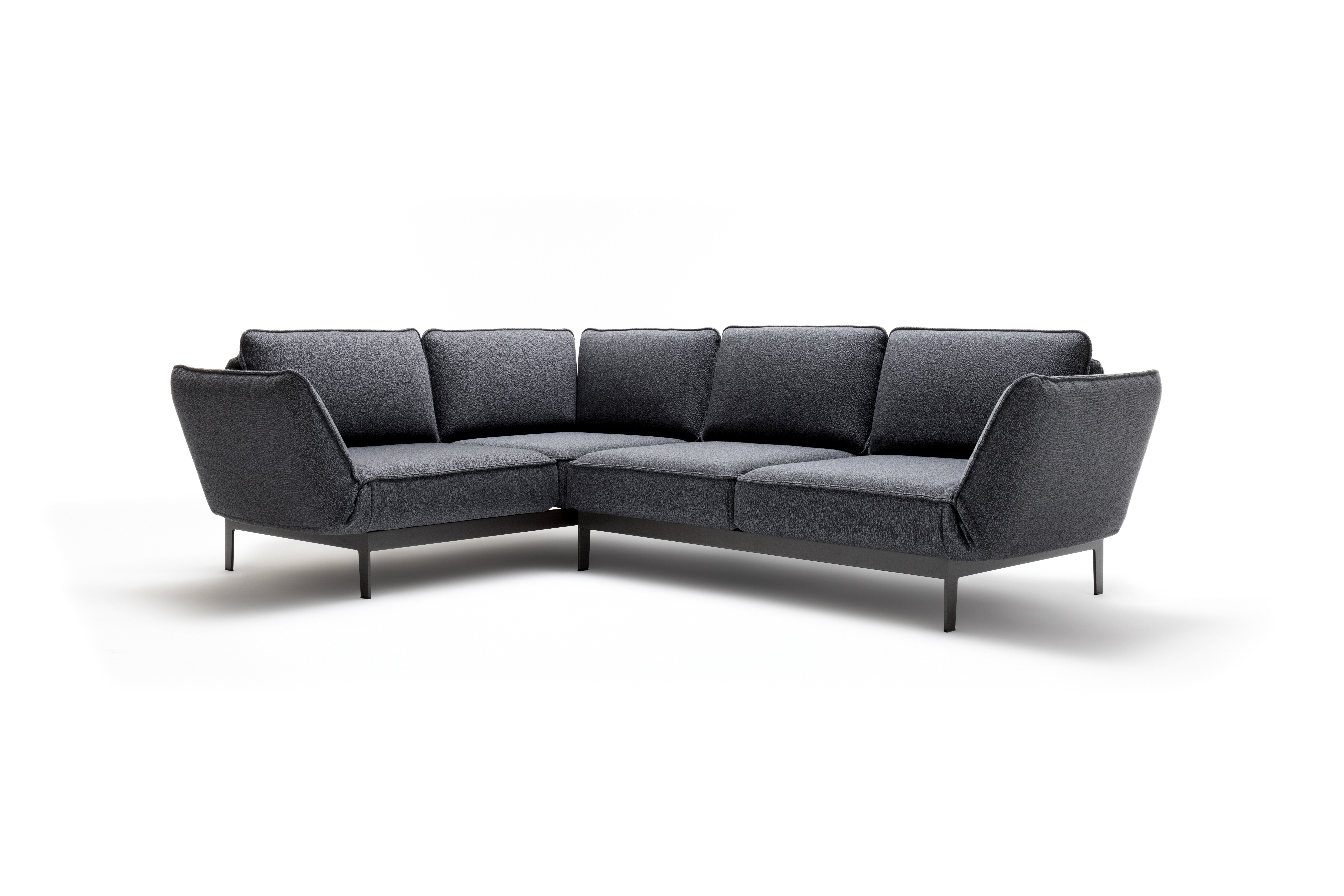 その他 ROLF BENZ 575 Rolf Benz 386 Mera Sofa Schwarzgrau | 0444039973
