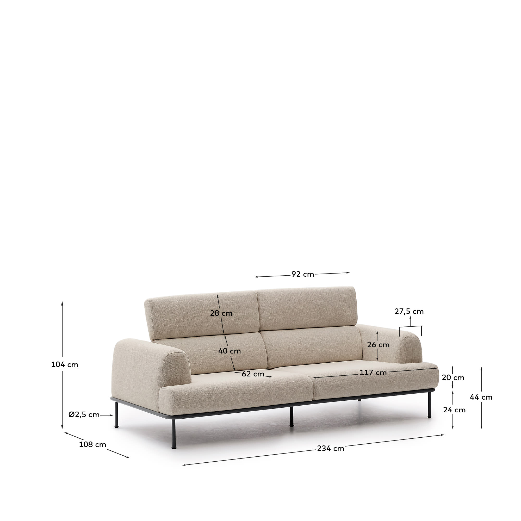 KAVE HOME Sofa AURUM