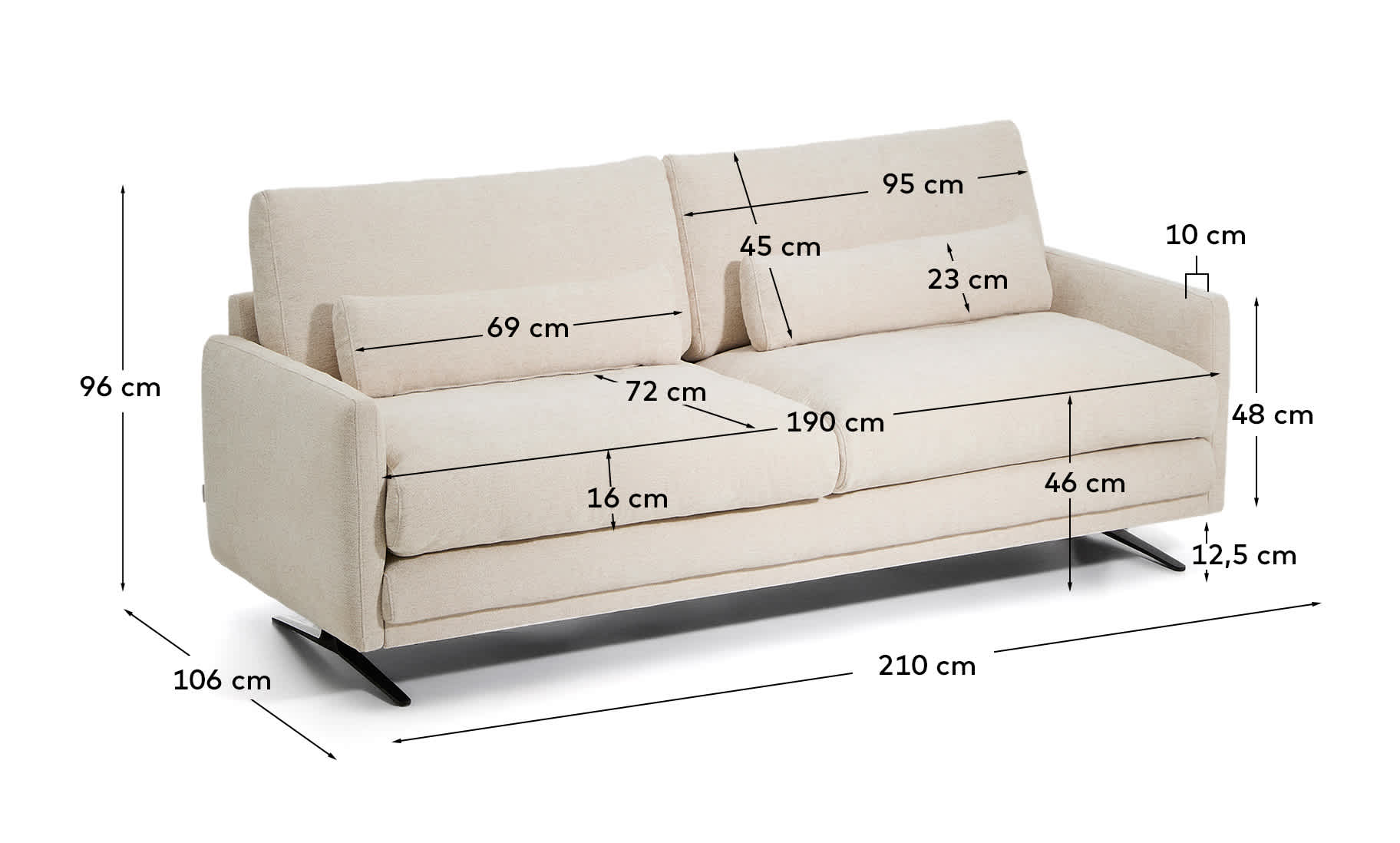 KAVE HOME Sofa VELIRO