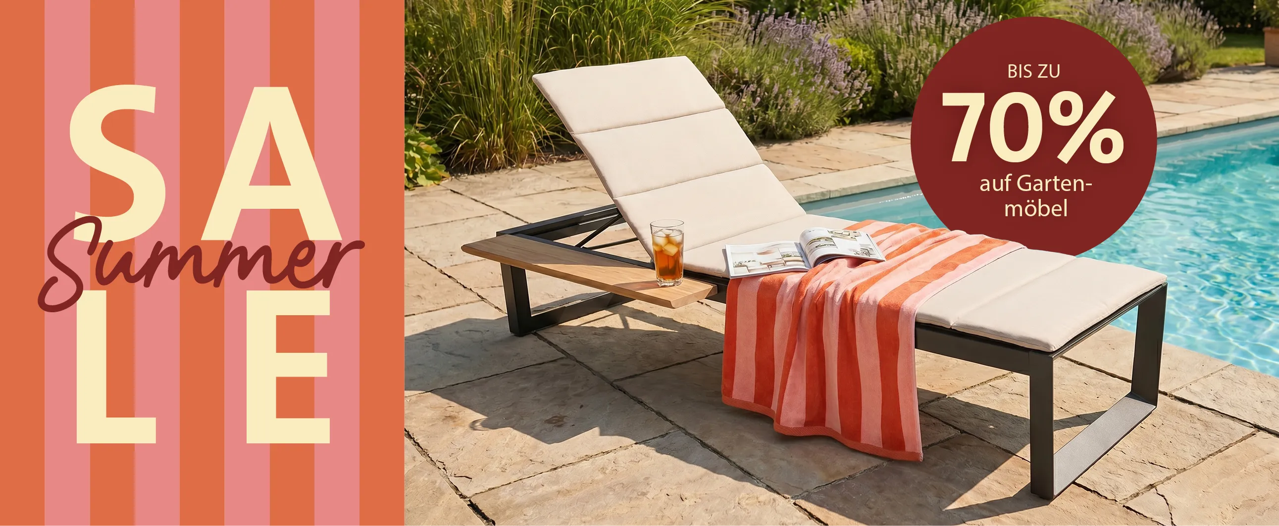 Summer Sale – Bis zu 70 % auf Gartenmöbel